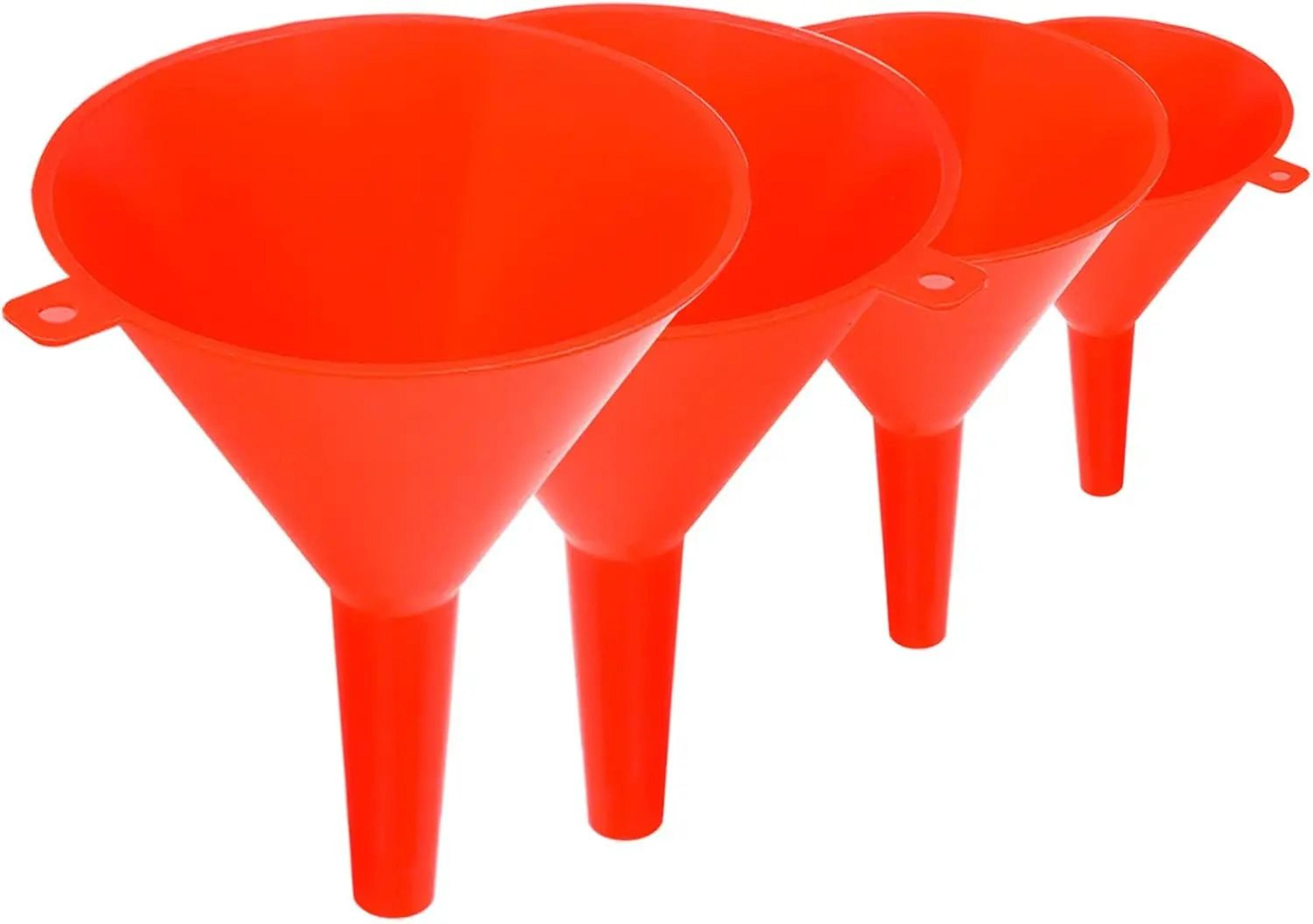 AllinOne Kitchen  Home Kitchen Funnel Set  4 Sizes Plastic Funnels For Liquid Transfer Funnels 0