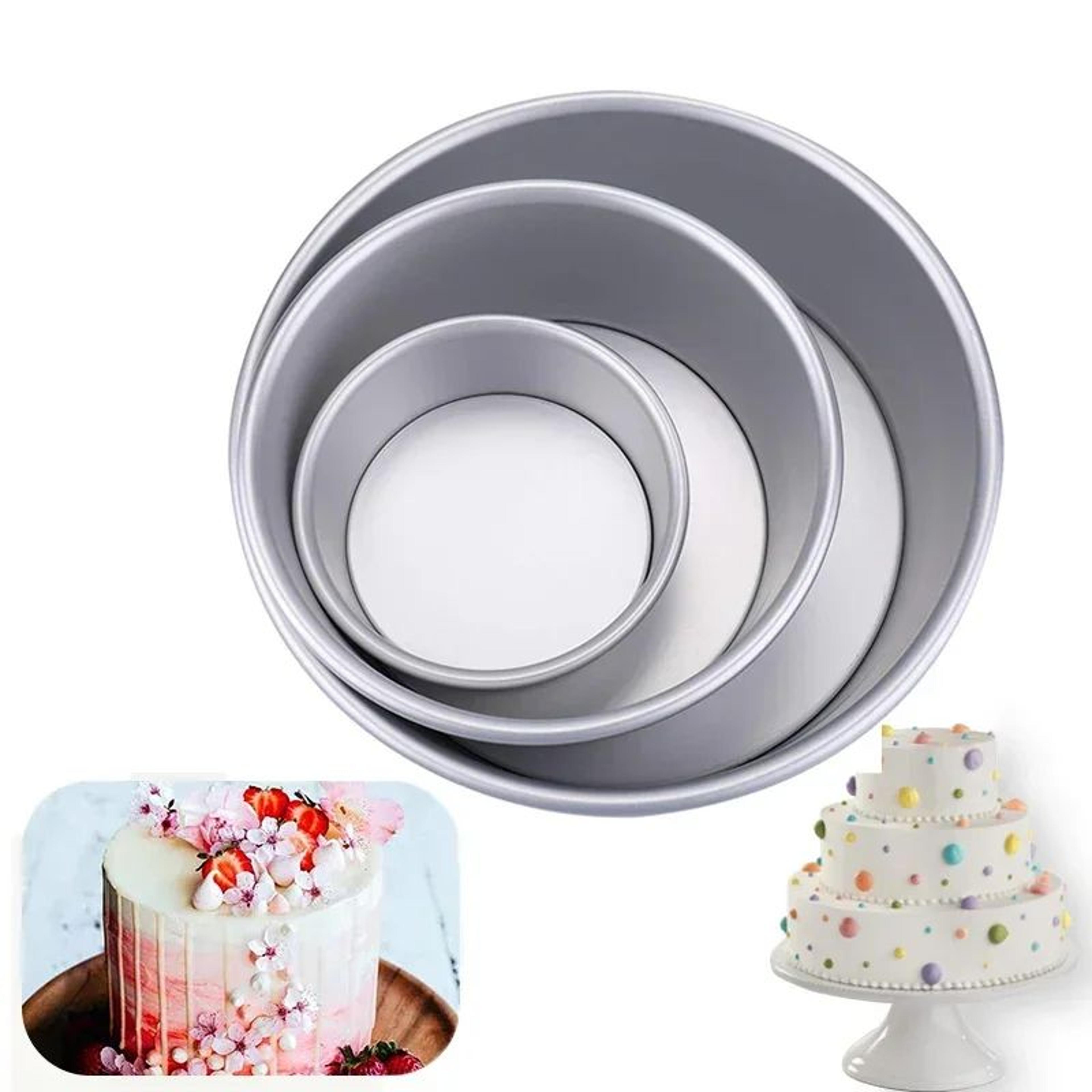 Premium MultiSize Tiered Cake Pans Set With Removable Bottom Cake Pans  Aluminum Alloy Bakeware For 0