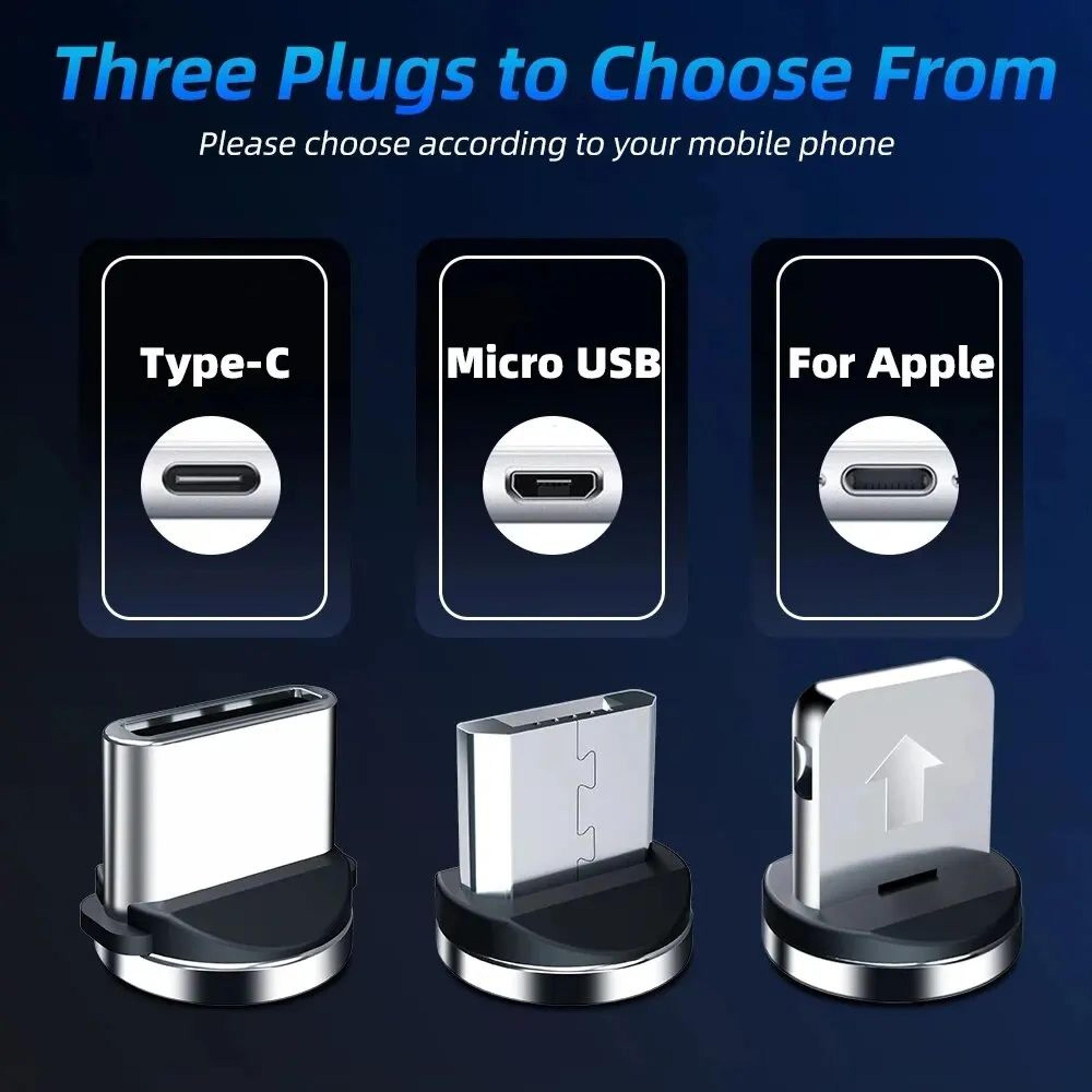 540 Magnetic FastCharge 3in1 Rotating Data Cable 4