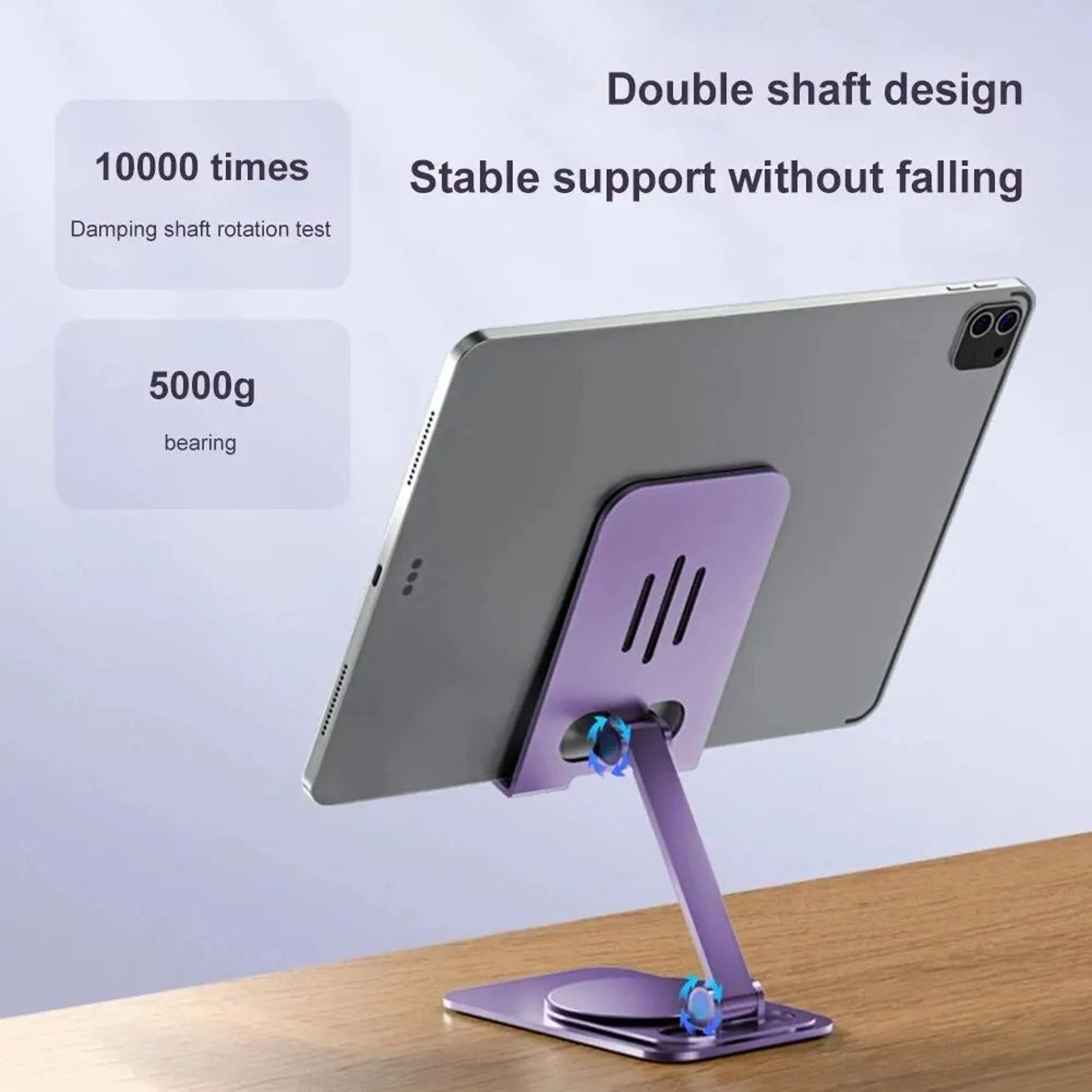 360 Rotating Foldable Phone  Tablet Stand  Adjustable Lazy Desk Holder For Mobile Devices 2