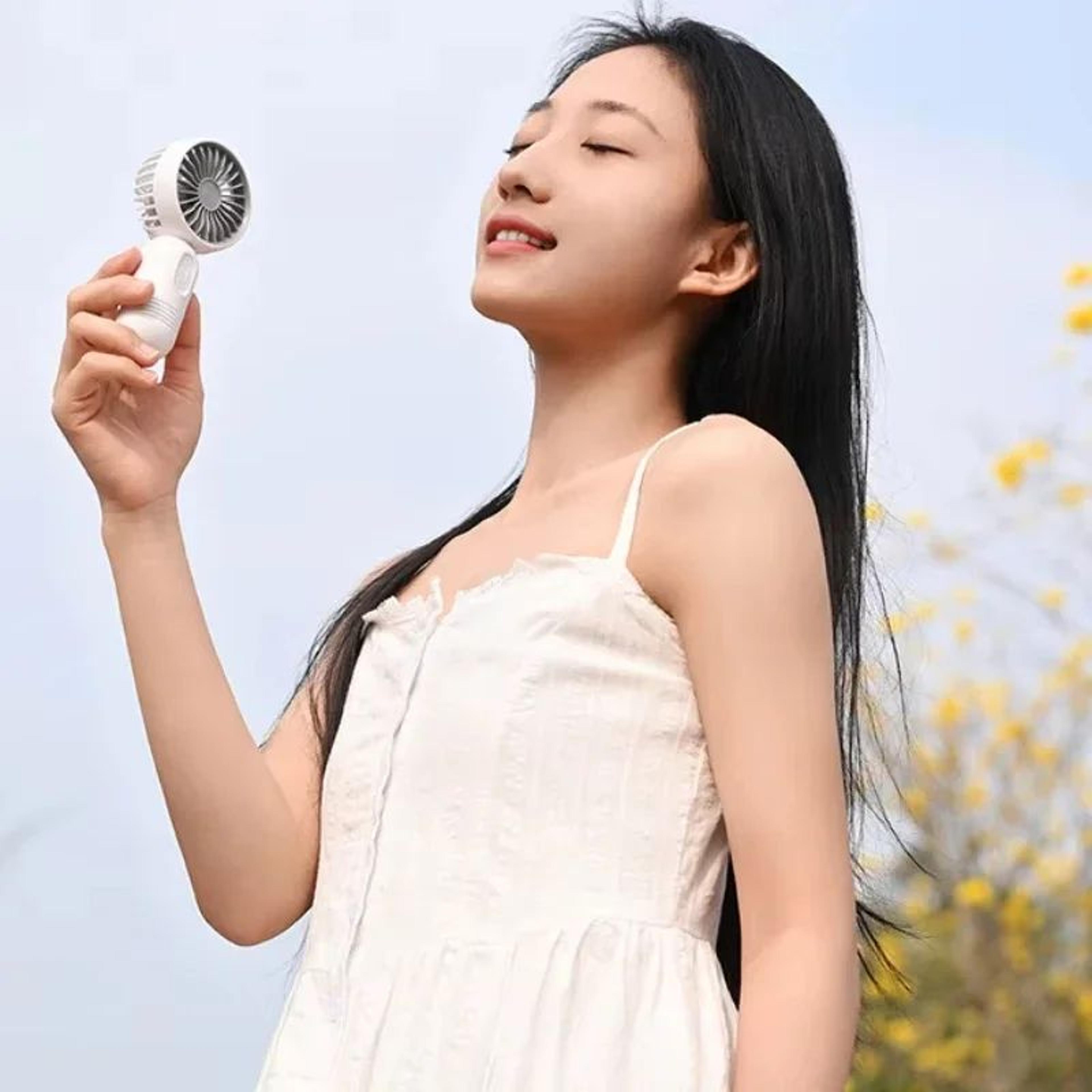 Mini Handheld USB Rechargeable Fan With 3Speed Strong Wind For Travel Desk  Outdoor Use 3