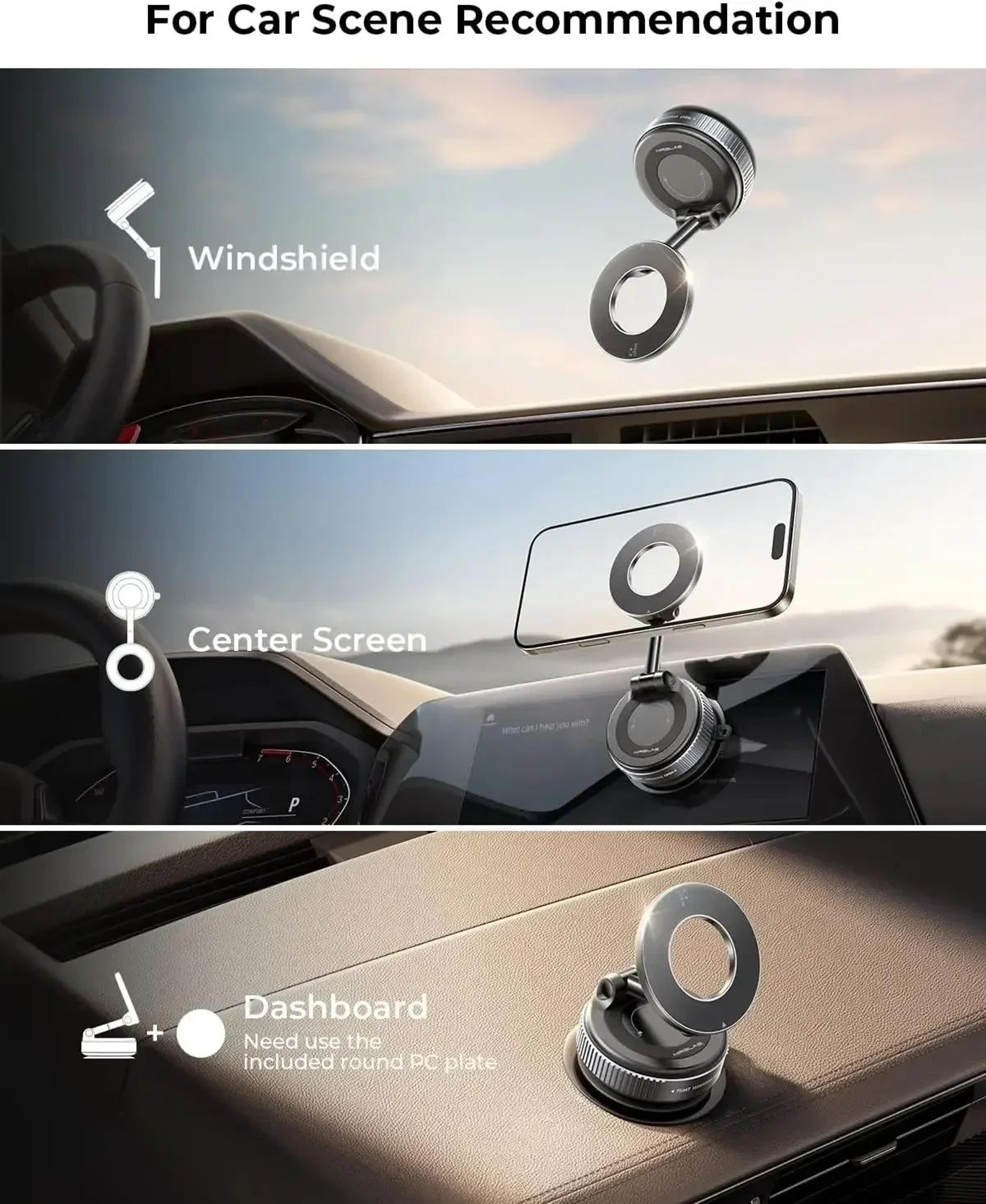 MagGrip Pro 360 Magnetic Phone Holder With Vacuum Suction Mount 1