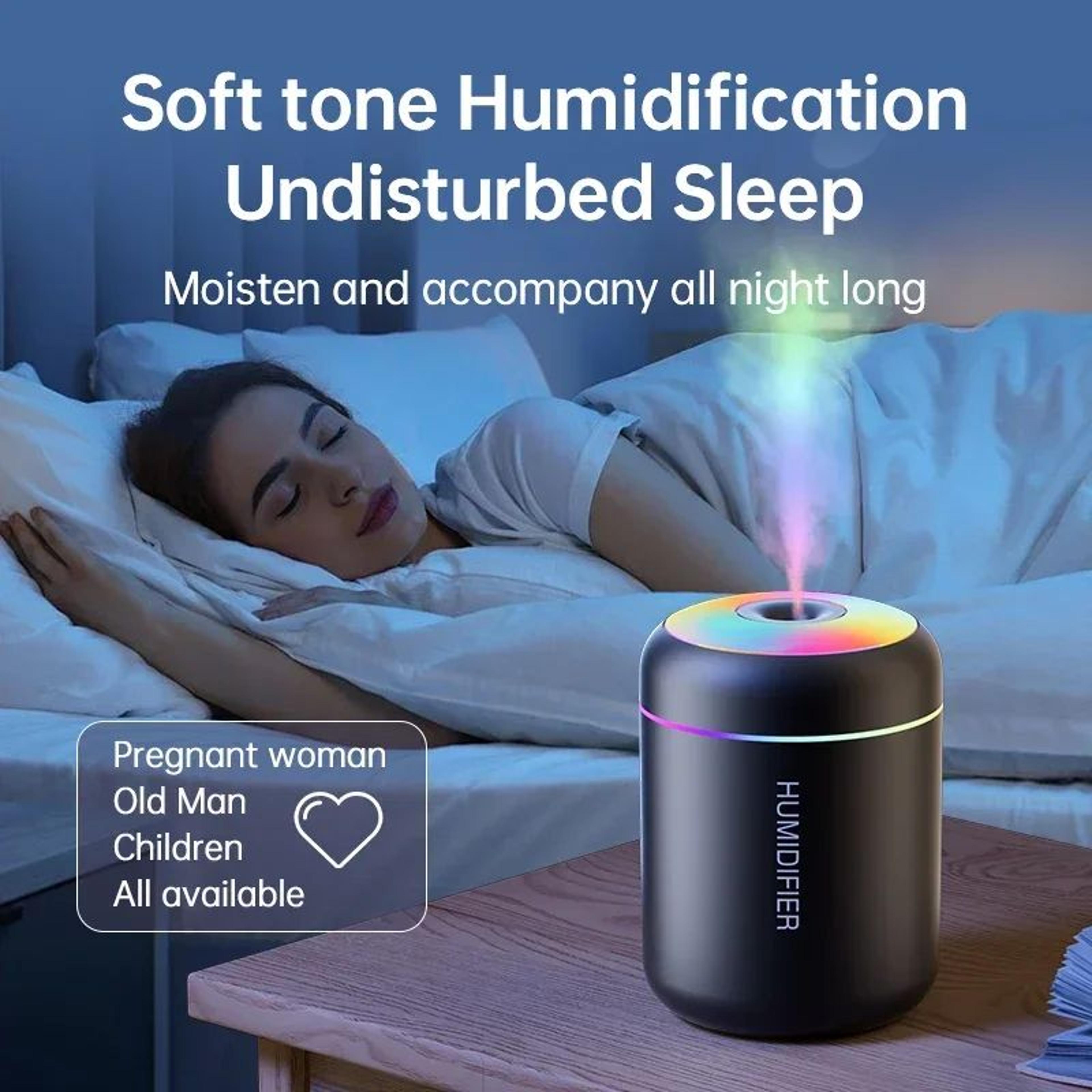 Mini Air Humidifier  USB Aromatherapy Diffuser With LED Night Light  180ml Quiet Mist For Home Offi 5