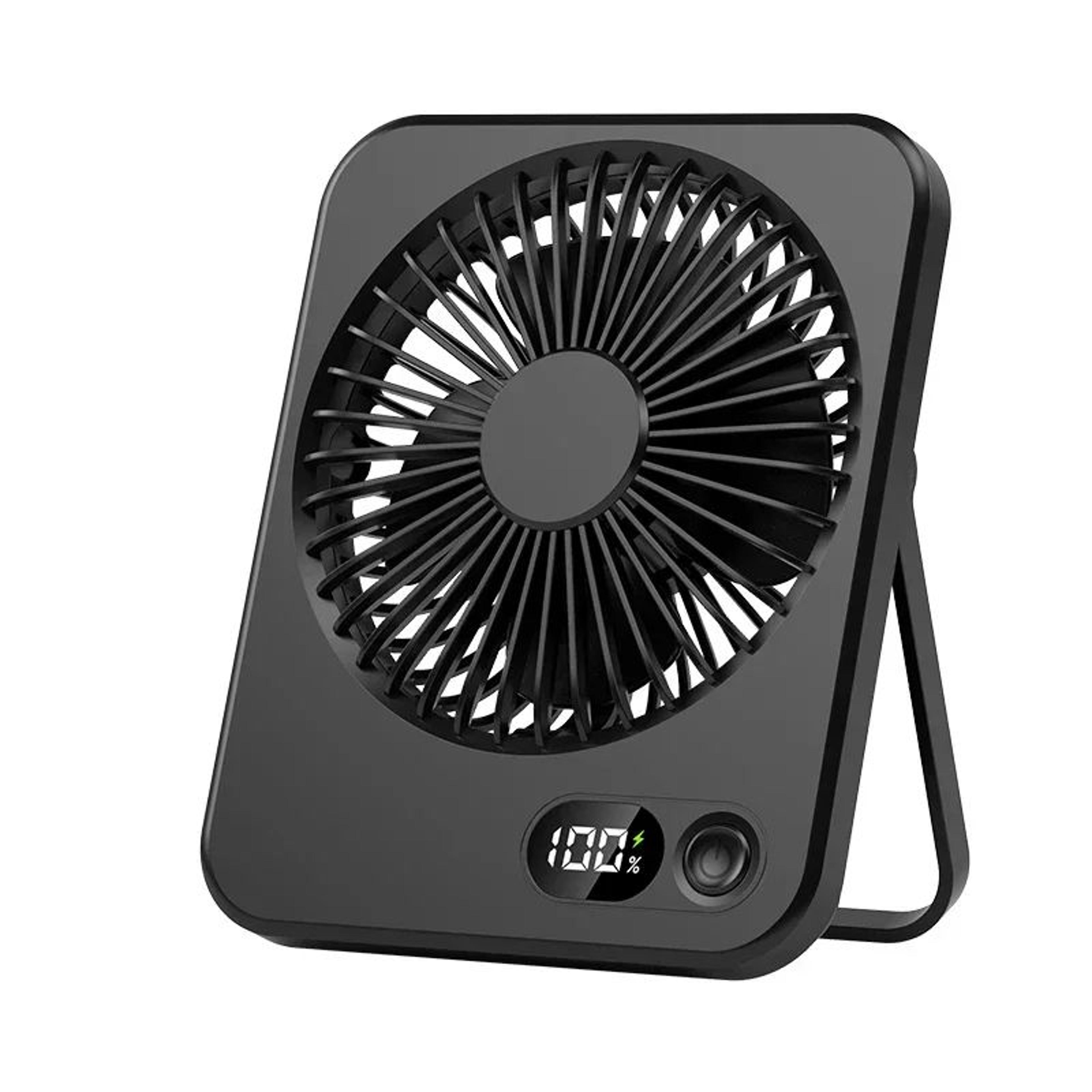 USBC 5Speed Desktop Mini Fan With LED Display  Quiet Portable Air Circulator For Office Home  Trave 7