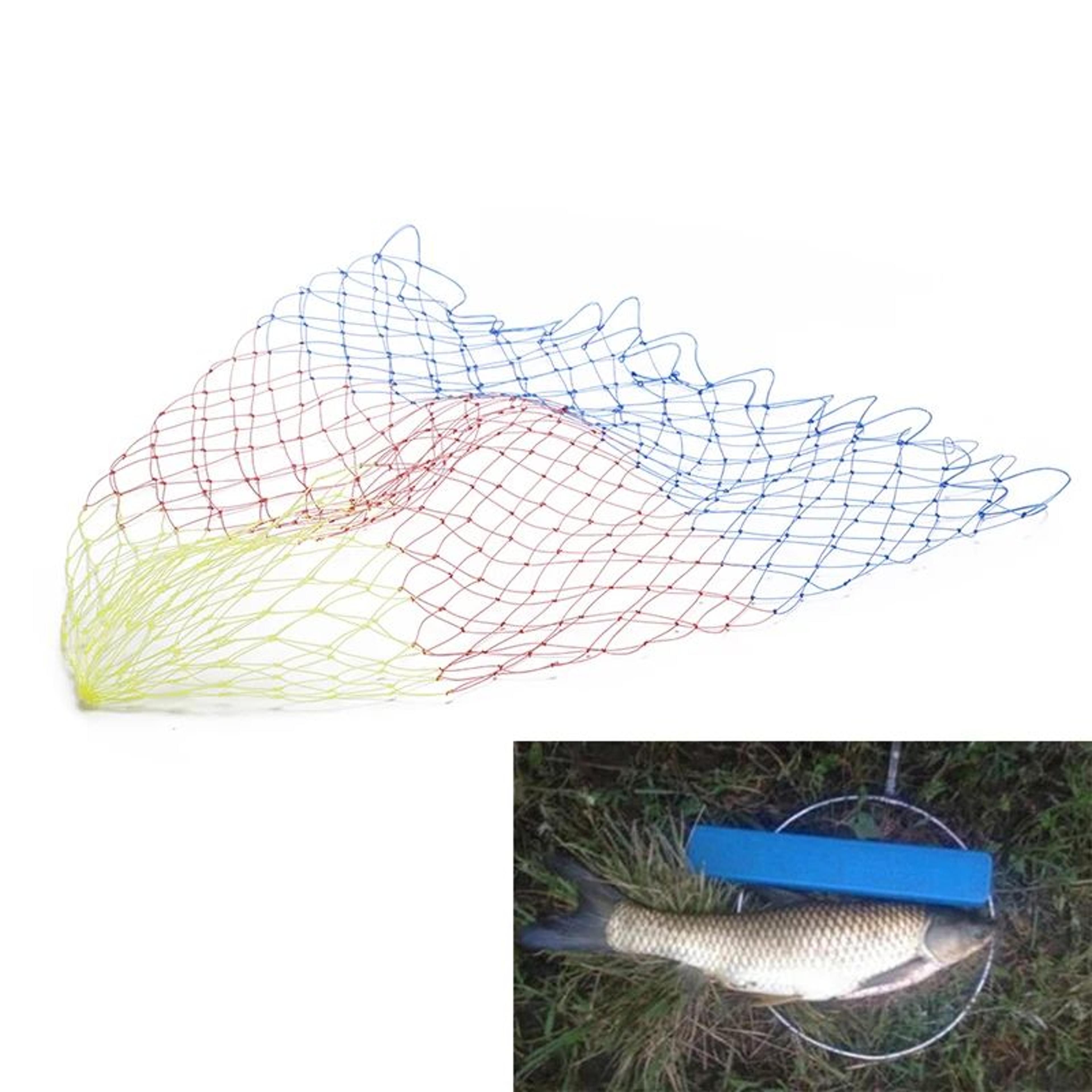 Collapsible Nylon Fishing Net  Lightweight Folding Dip Net With Rhombus Mesh 1