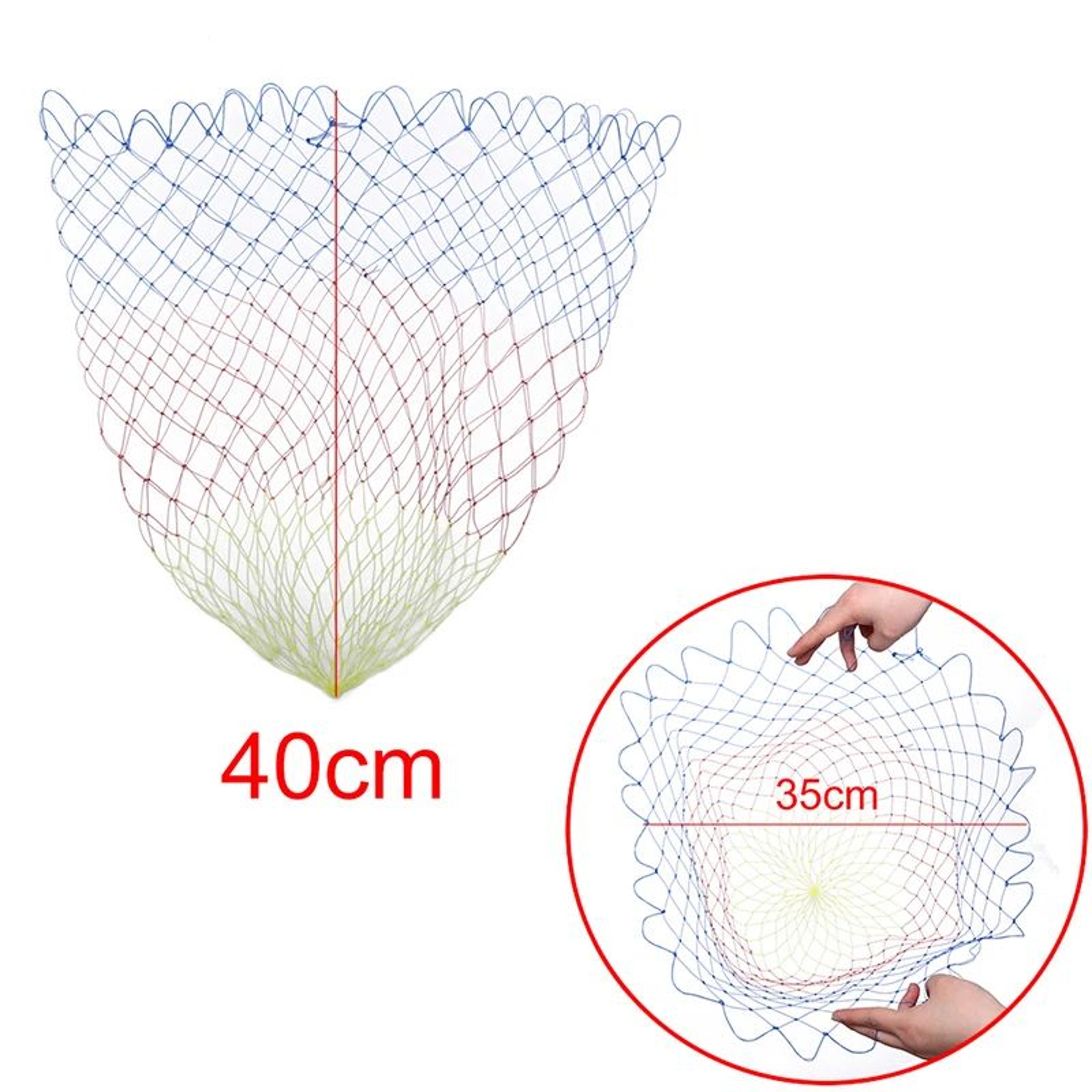 Collapsible Nylon Fishing Net  Lightweight Folding Dip Net With Rhombus Mesh 6