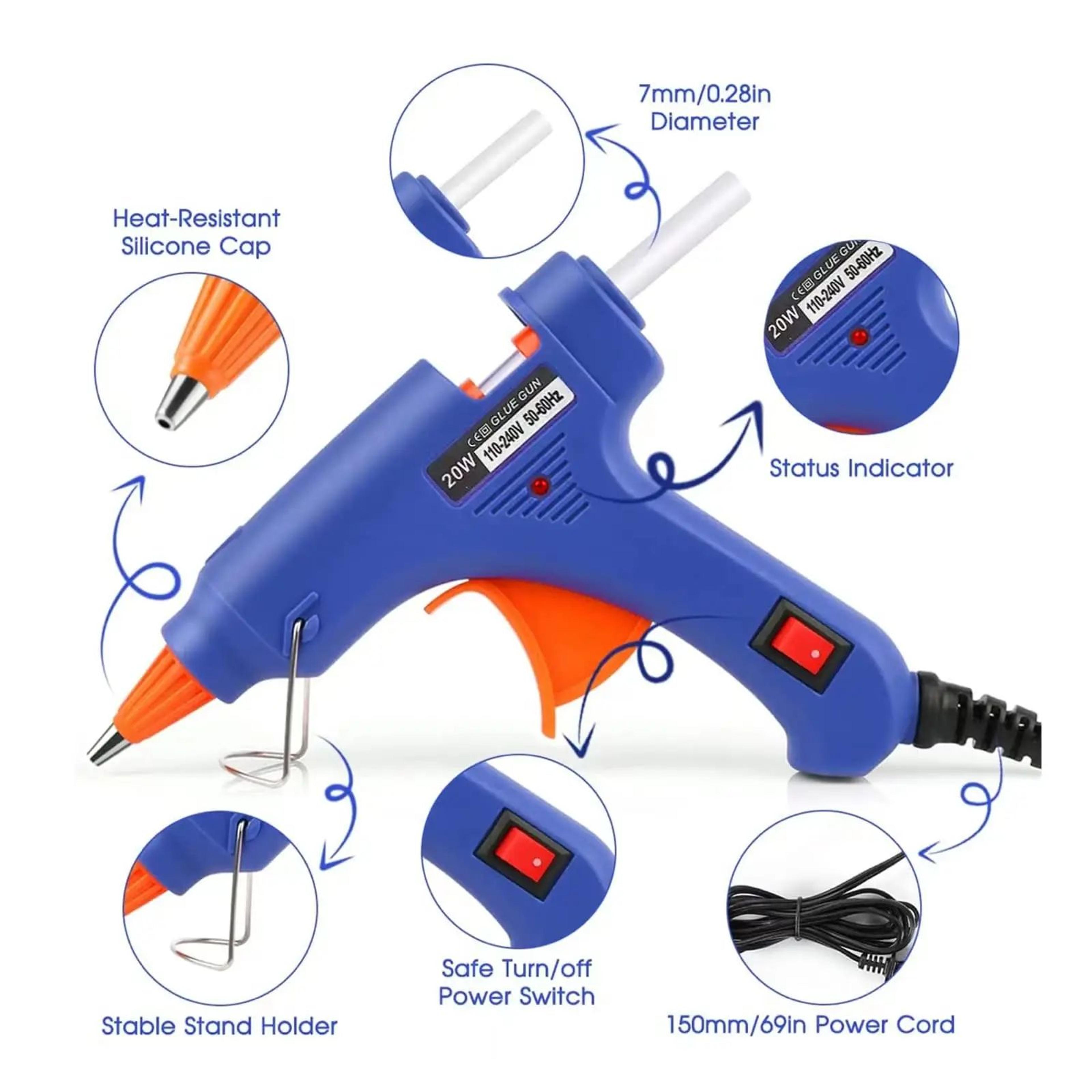 20W Mini Hot Melt Glue Gun For DIY Crafts  Quick Repairs 4