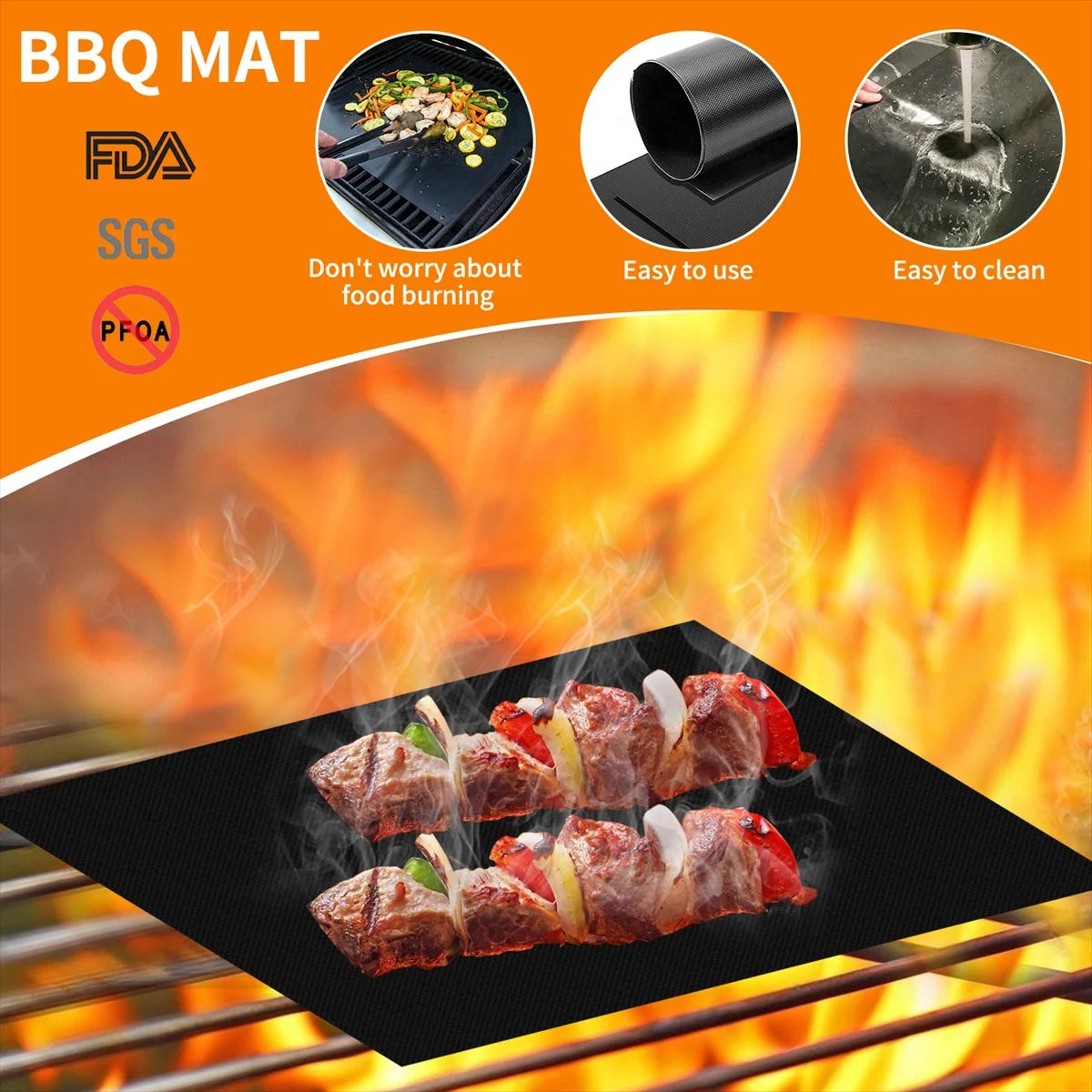 Stainless Steel Rolling BBQ Grill Basket For Vegetables Meat  Seafood 1