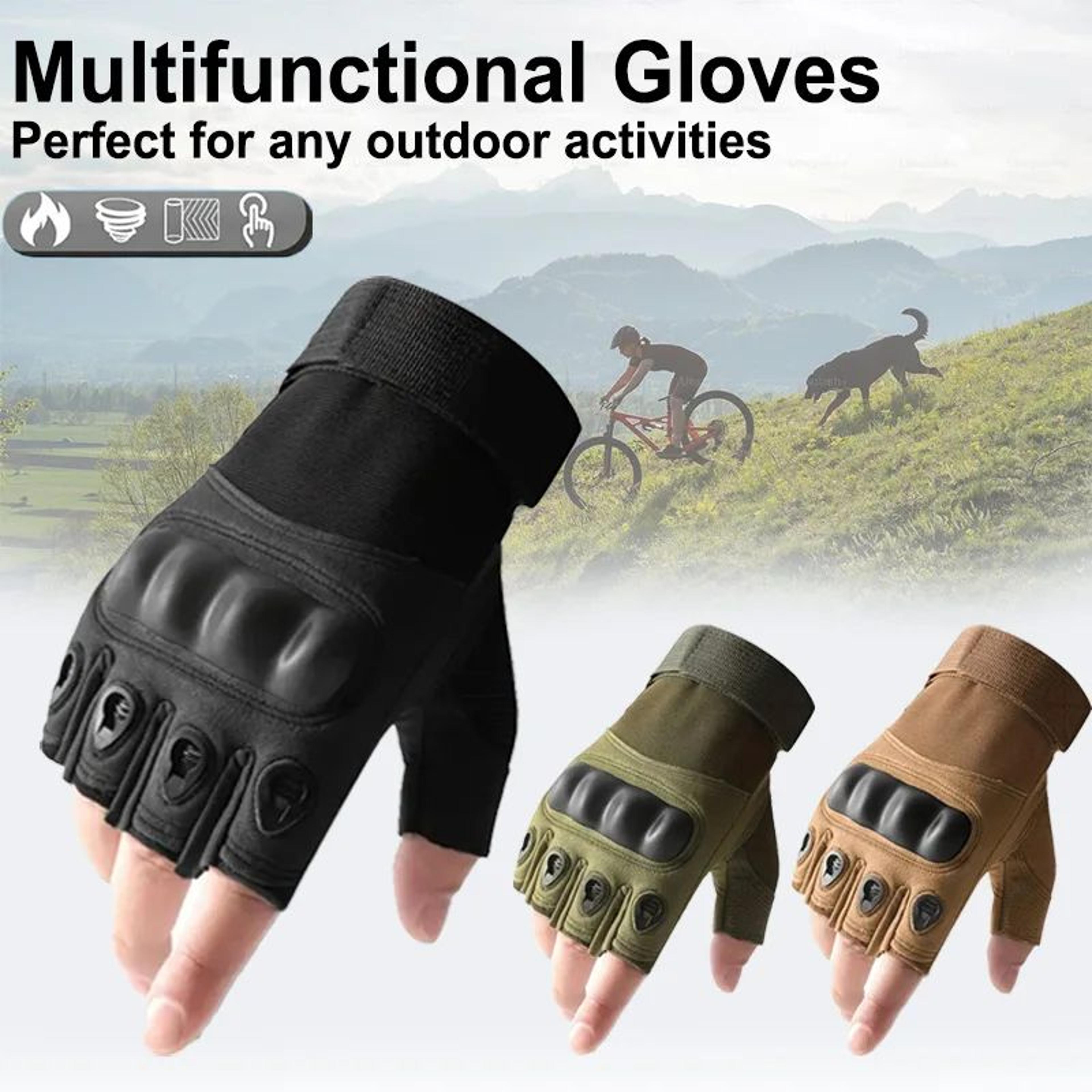 Tactical Fingerless Gloves For Men  Breathable AntiSlip Outdoor Shooting  Cycling Gloves 0