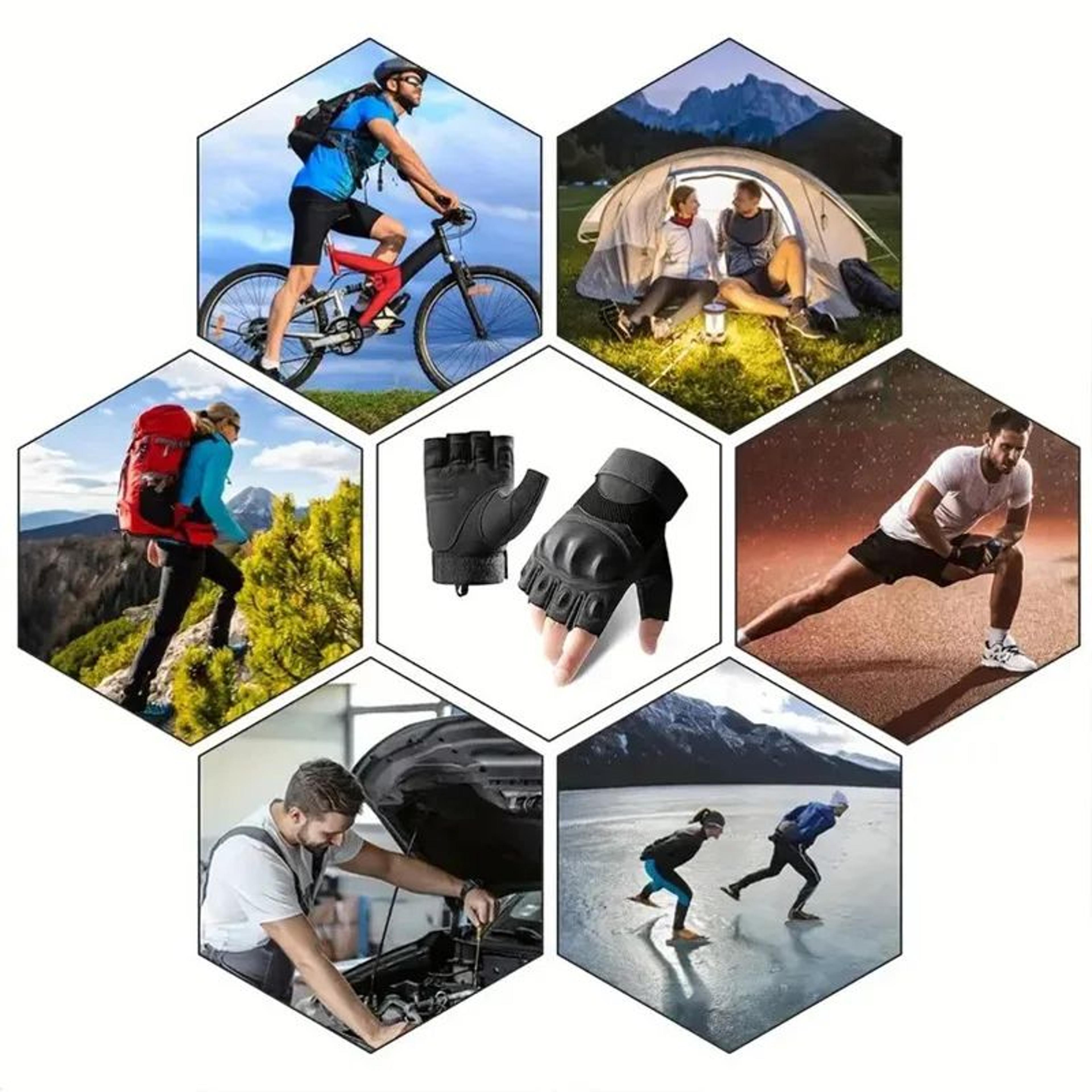 Tactical Fingerless Gloves For Men  Breathable AntiSlip Outdoor Shooting  Cycling Gloves 2