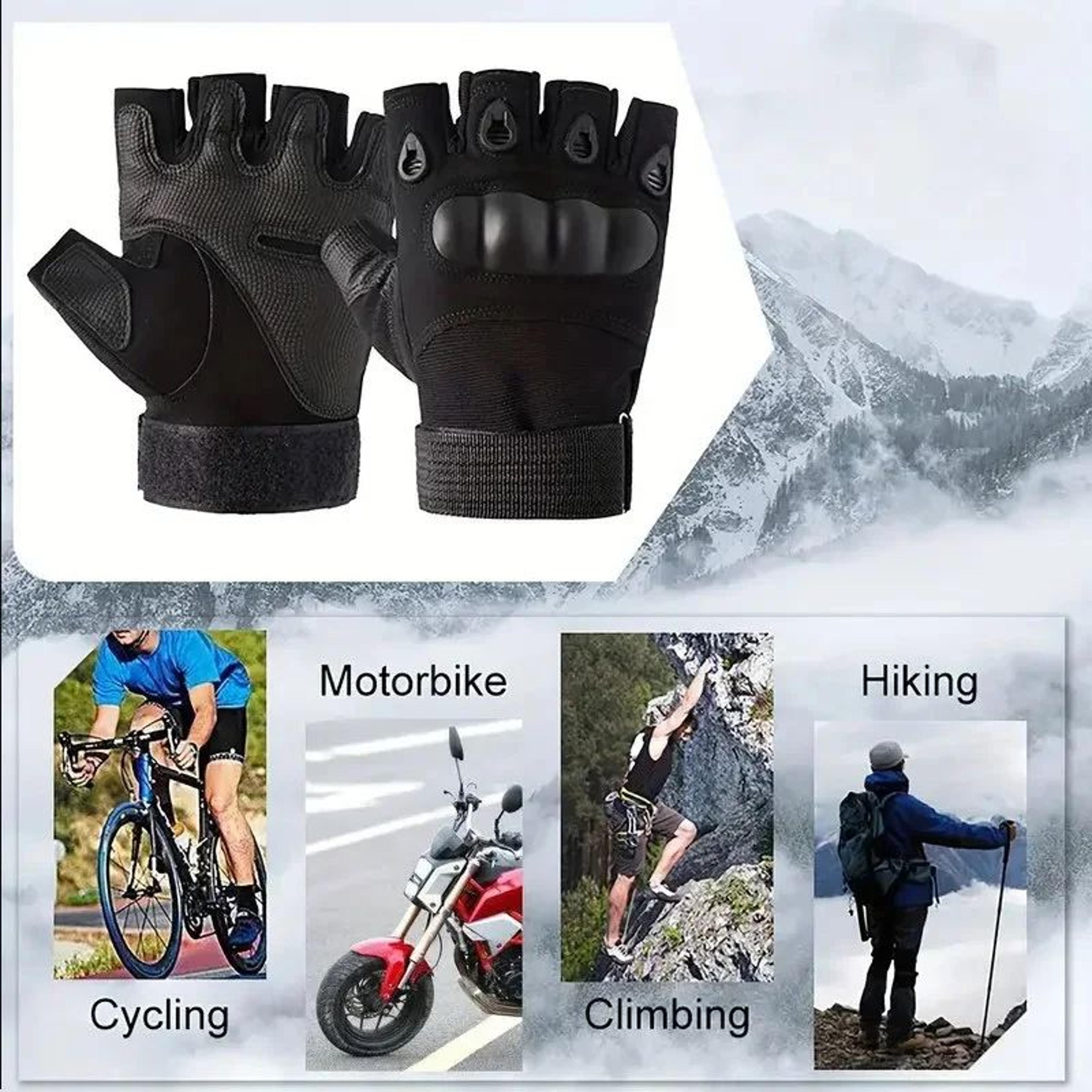 Tactical Fingerless Gloves For Men  Breathable AntiSlip Outdoor Shooting  Cycling Gloves 5