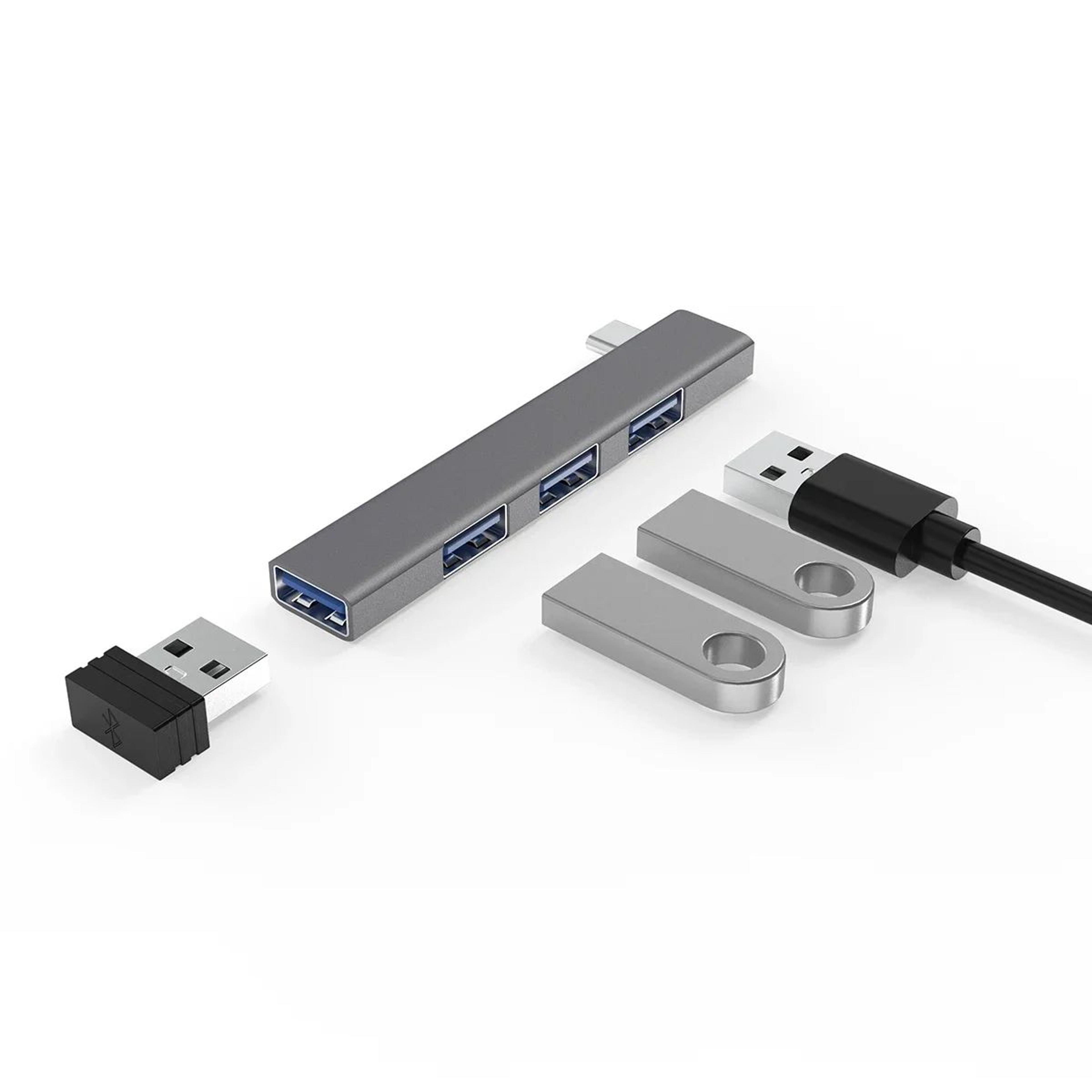USBC Hub 4Port USB 30 Adapter For MacBook Laptop  Tablet 6