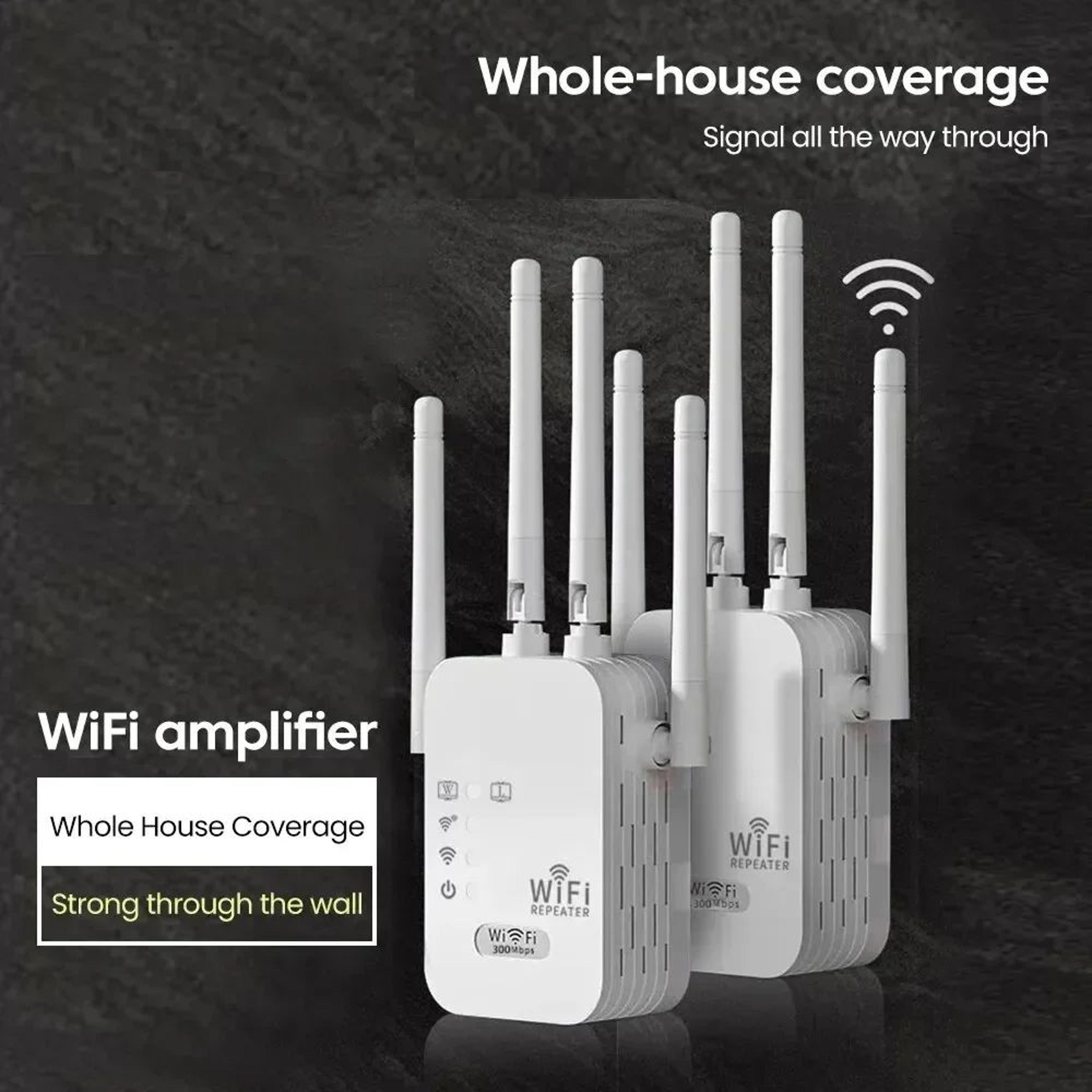 LongRange WiFi Extender 300Mbps  Wireless Signal Repeater  Home WiFi Booster 1