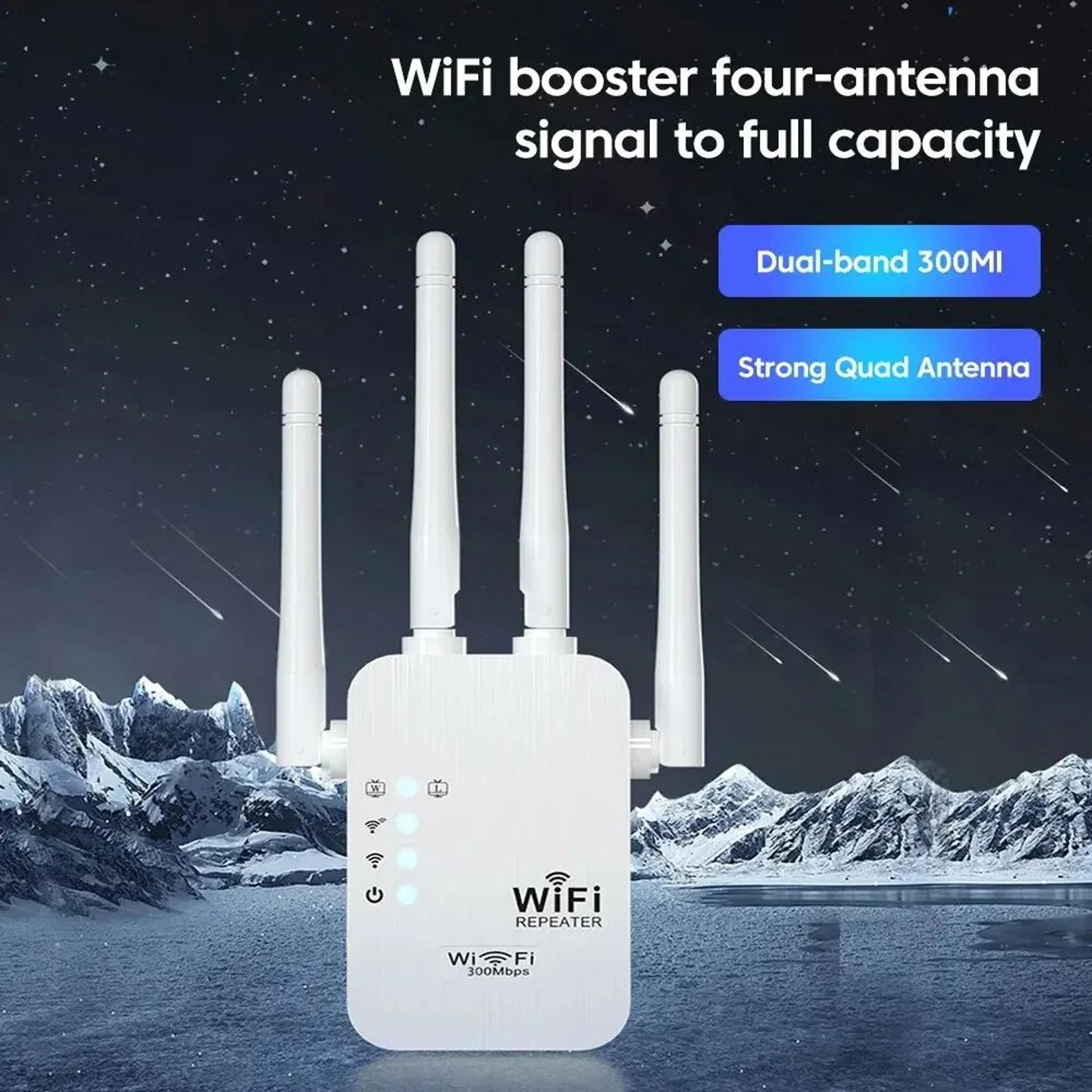 LongRange WiFi Extender 300Mbps  Wireless Signal Repeater  Home WiFi Booster 2