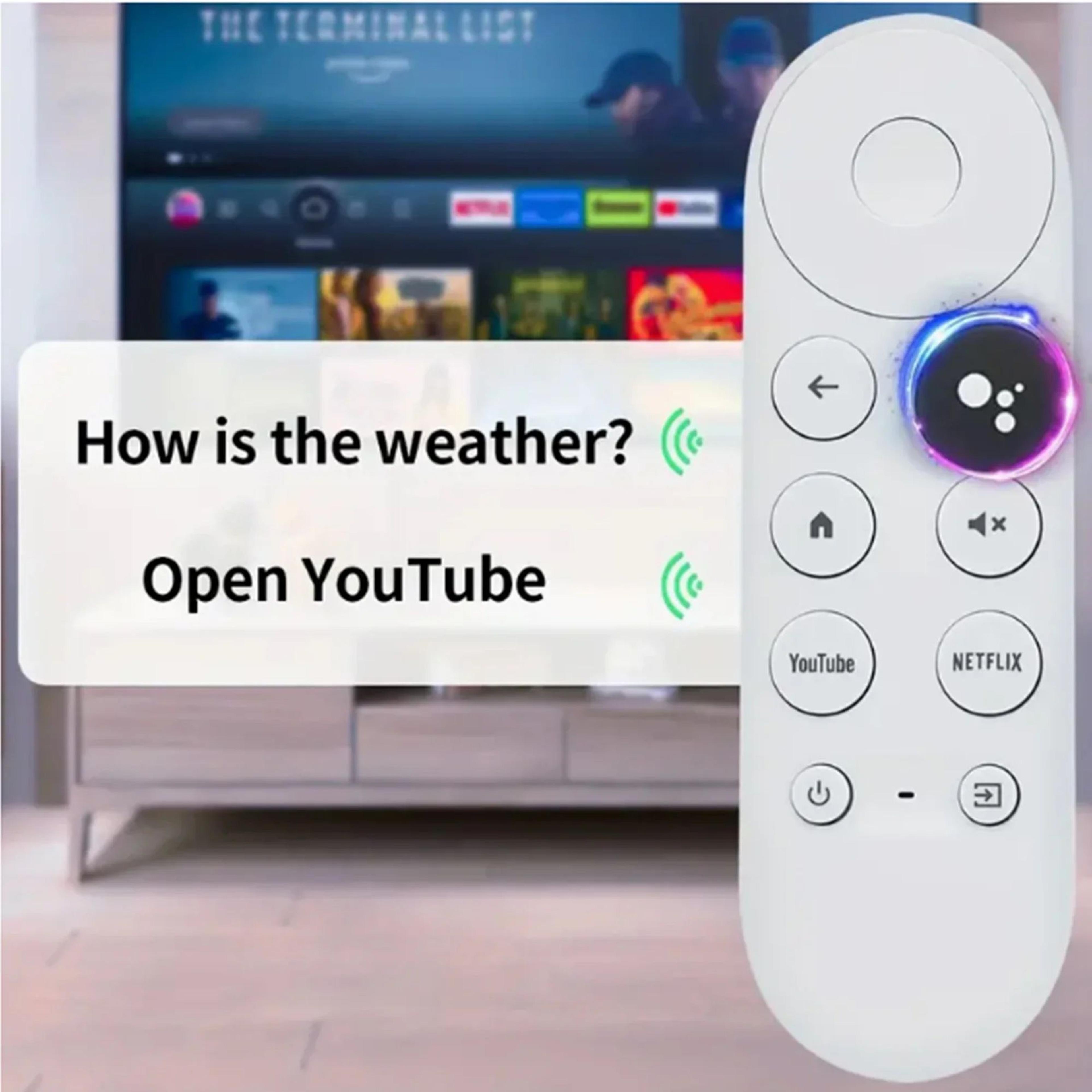 Google TV Snow Voice Remote Replacement For Streaming Devices 3