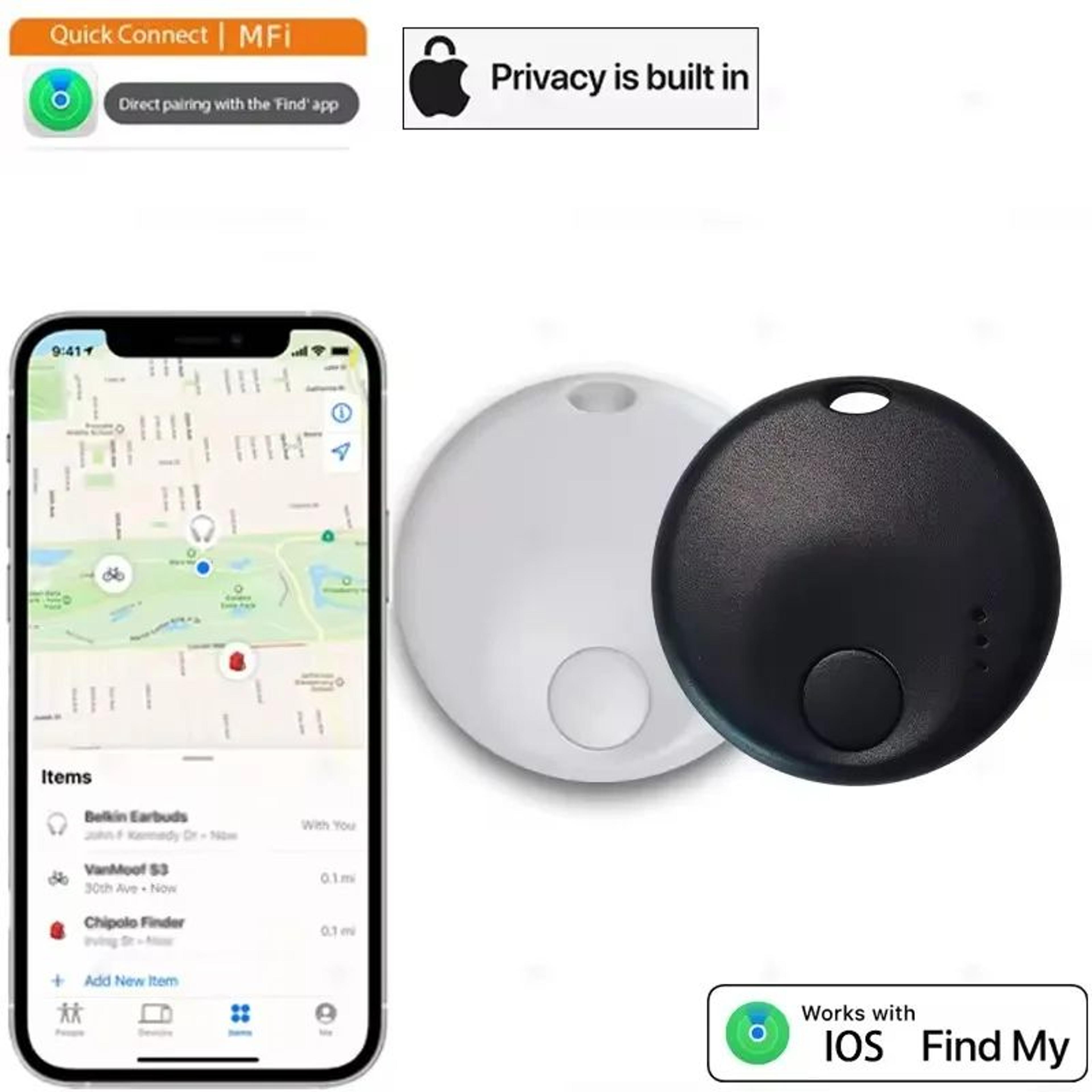 Mini Smart Bluetooth Tracker For Apple Find My  IOS Key Luggage  Backpack Locator 4