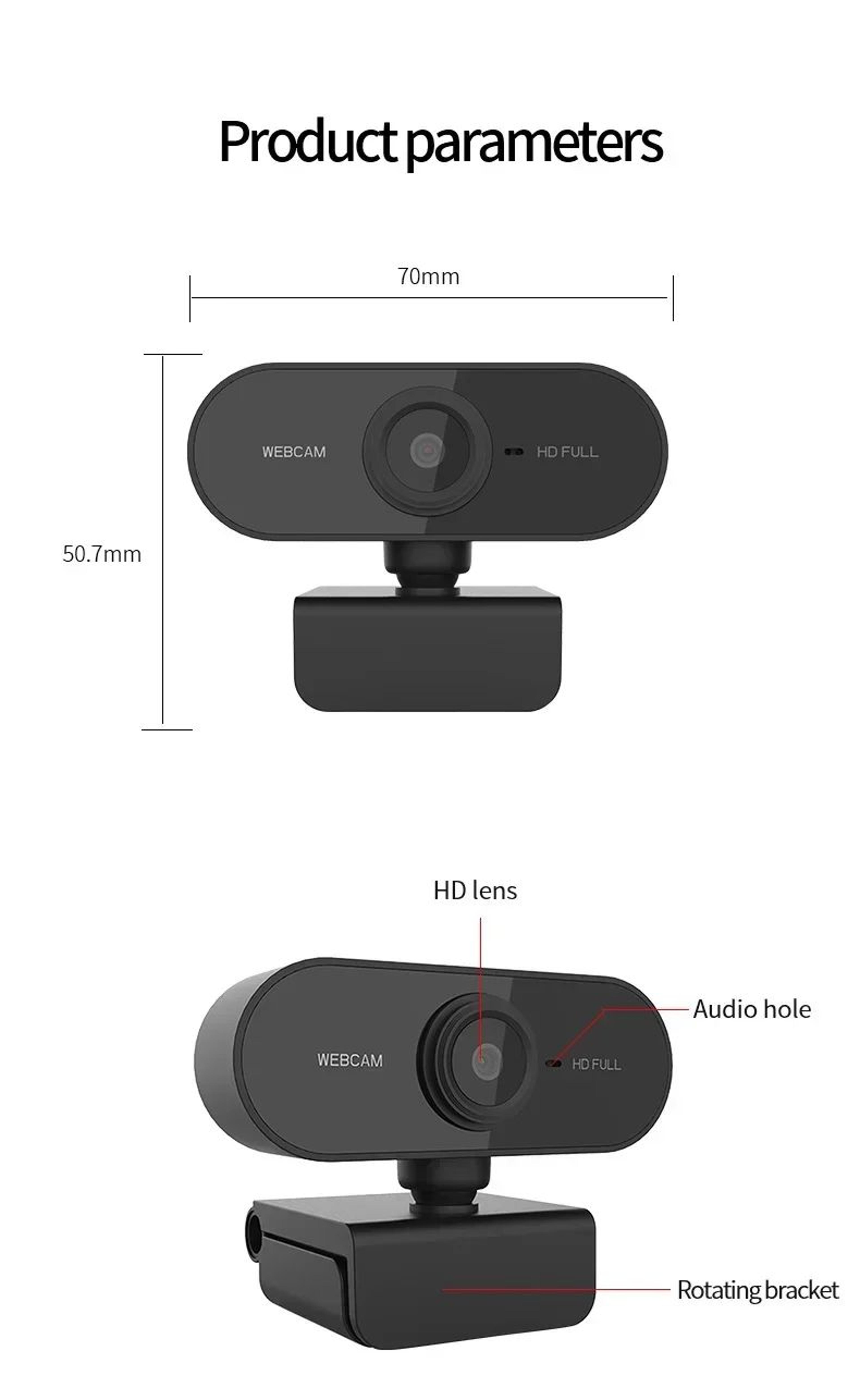 1080P HD Mini USB Webcam With Microphone For Clear Video Calls 1
