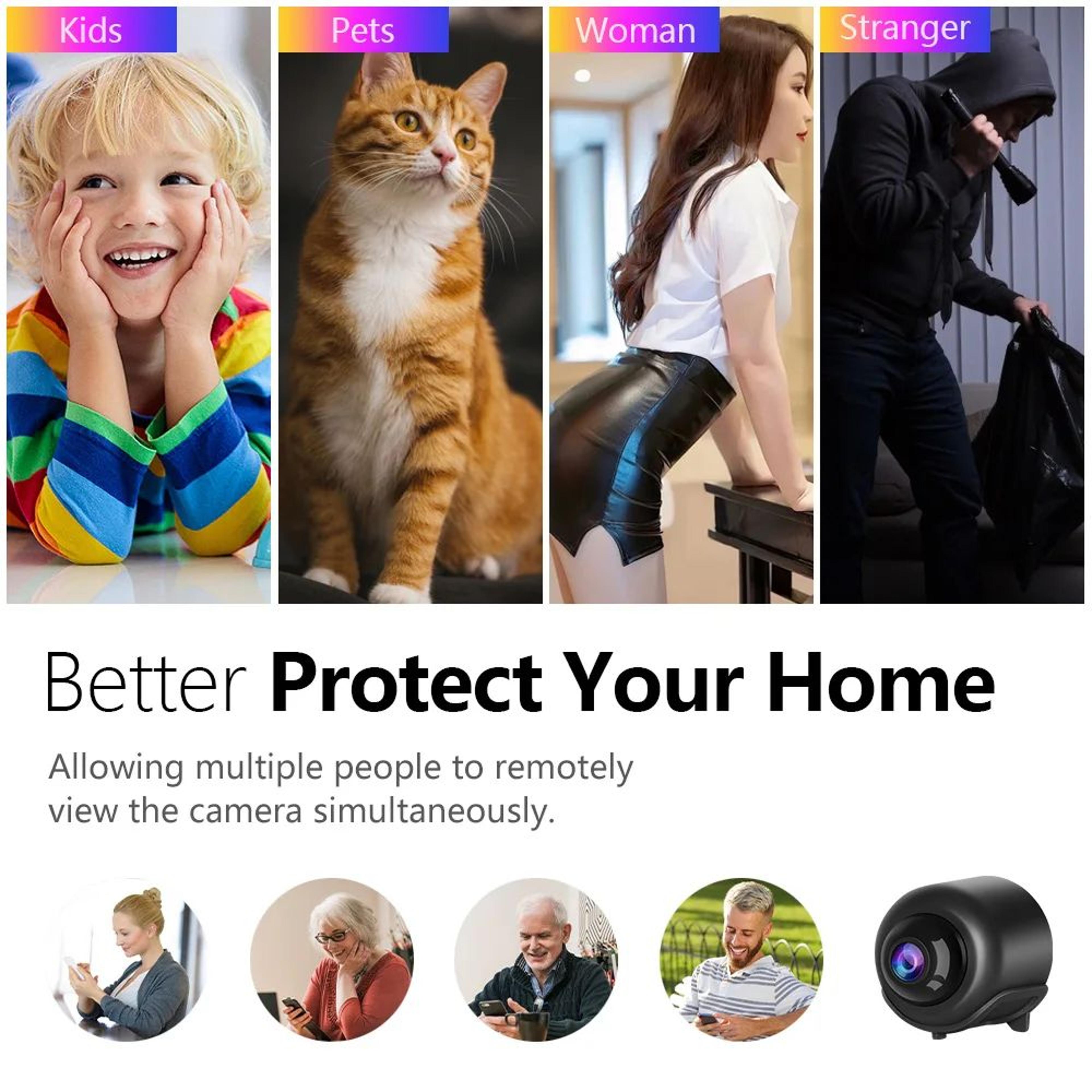 NextGen Mini WiFi Camera  Compact Indoor Security Camera With Night Vision  Remote Monitoring 2