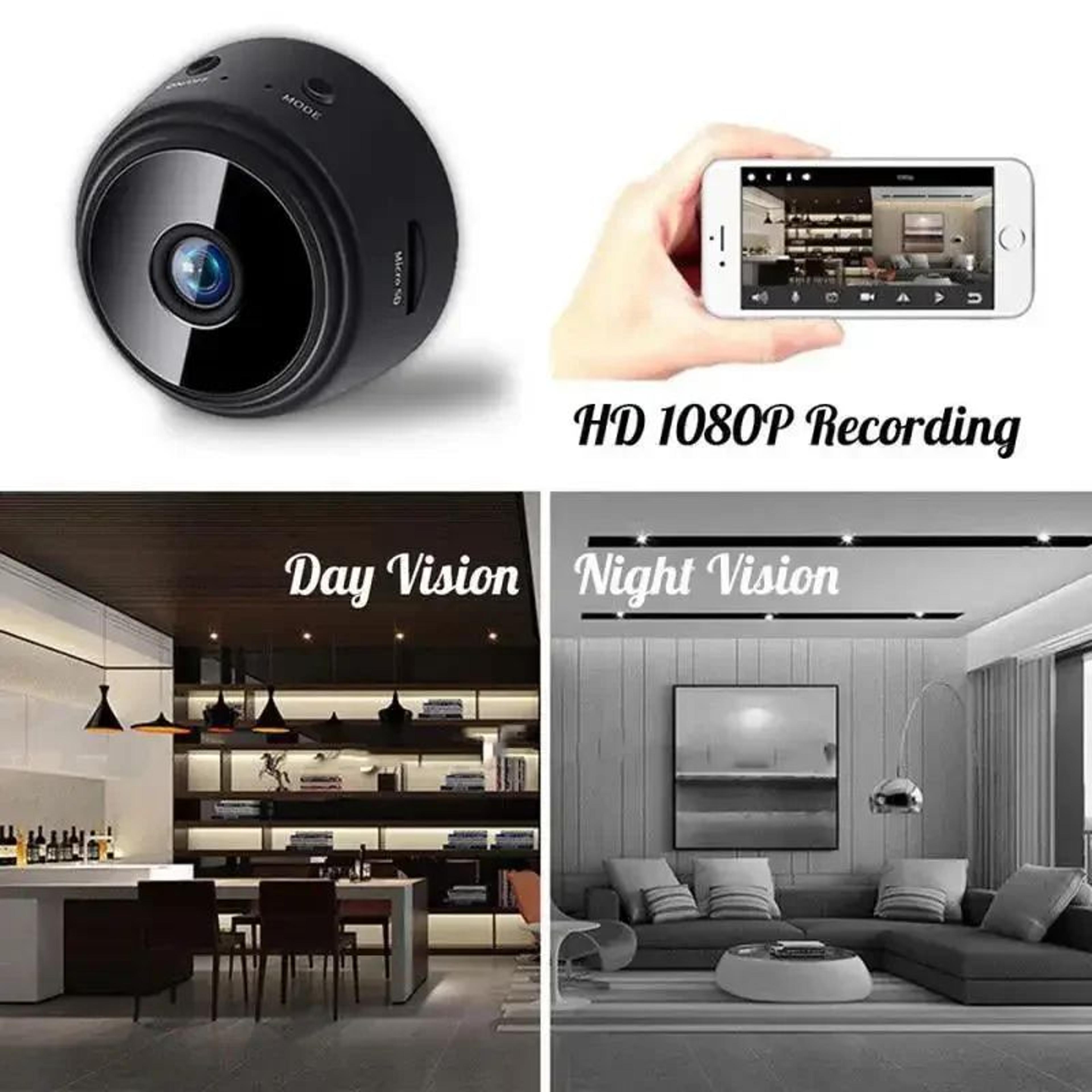 A9 Mini WiFi Security Camera 1080P With Night Vision  Smart App Control 3