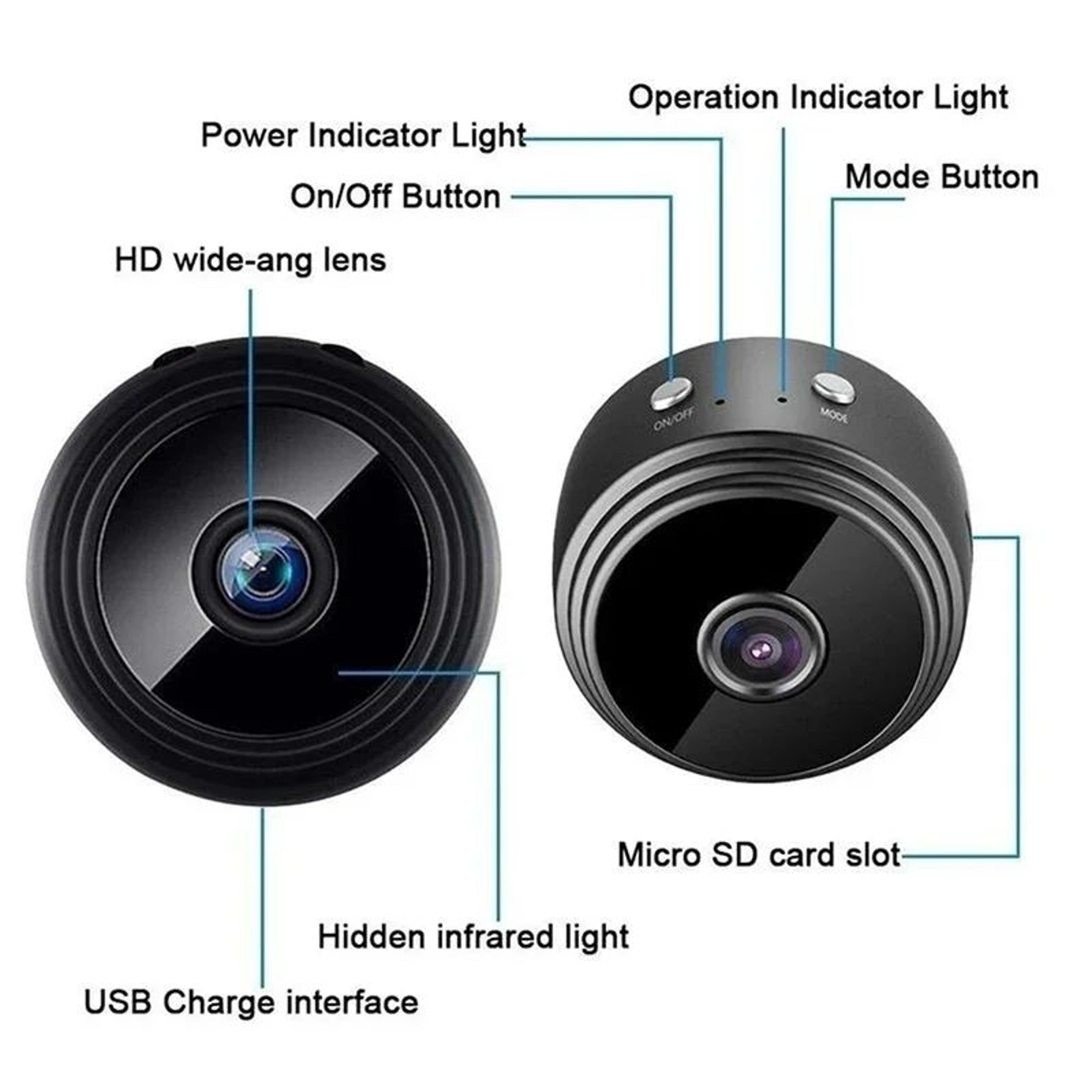 A9 Mini WiFi Security Camera 1080P With Night Vision  Smart App Control 6
