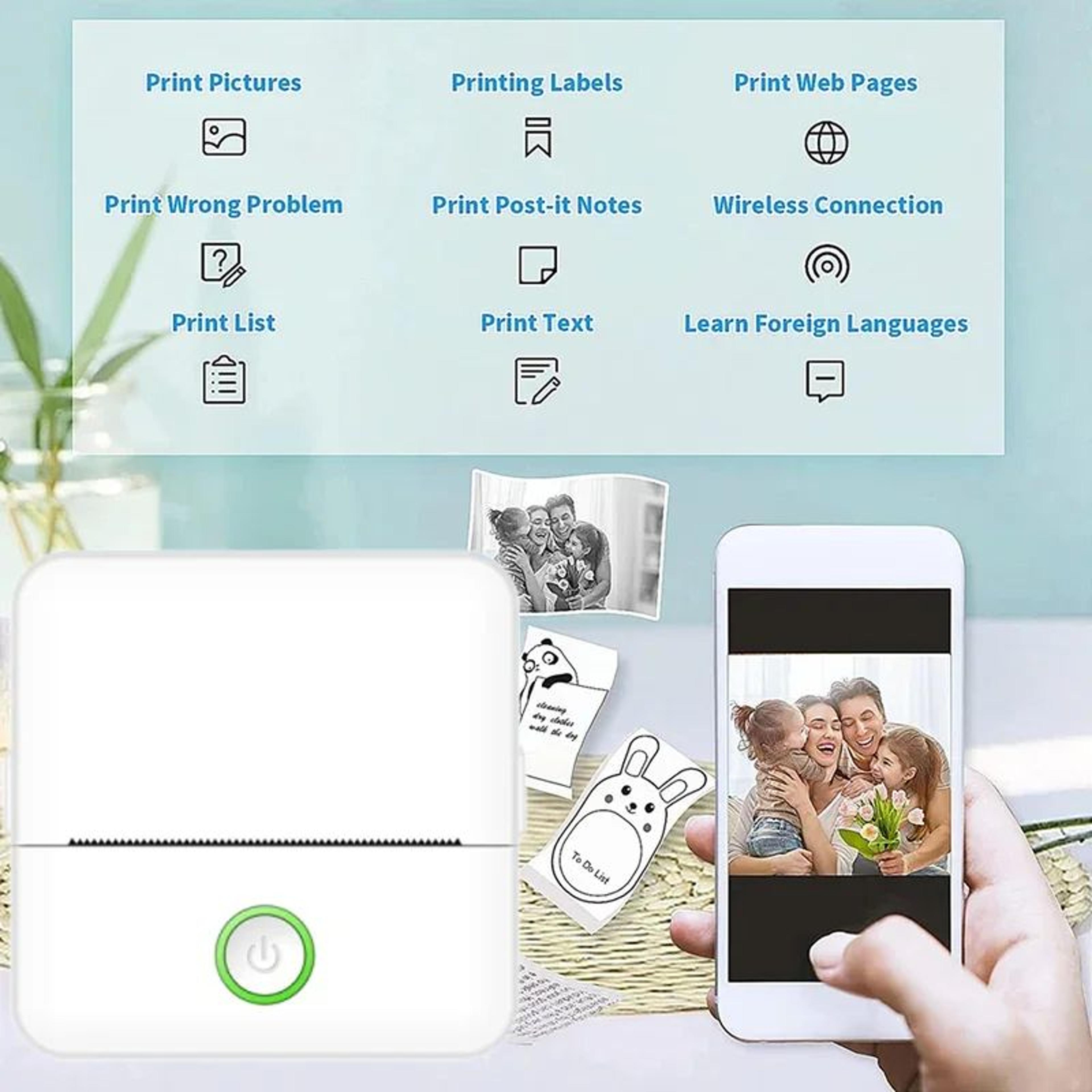 PocketPrint Mini Portable Printer  Inkless Thermal Sticker  Photo Printer 1
