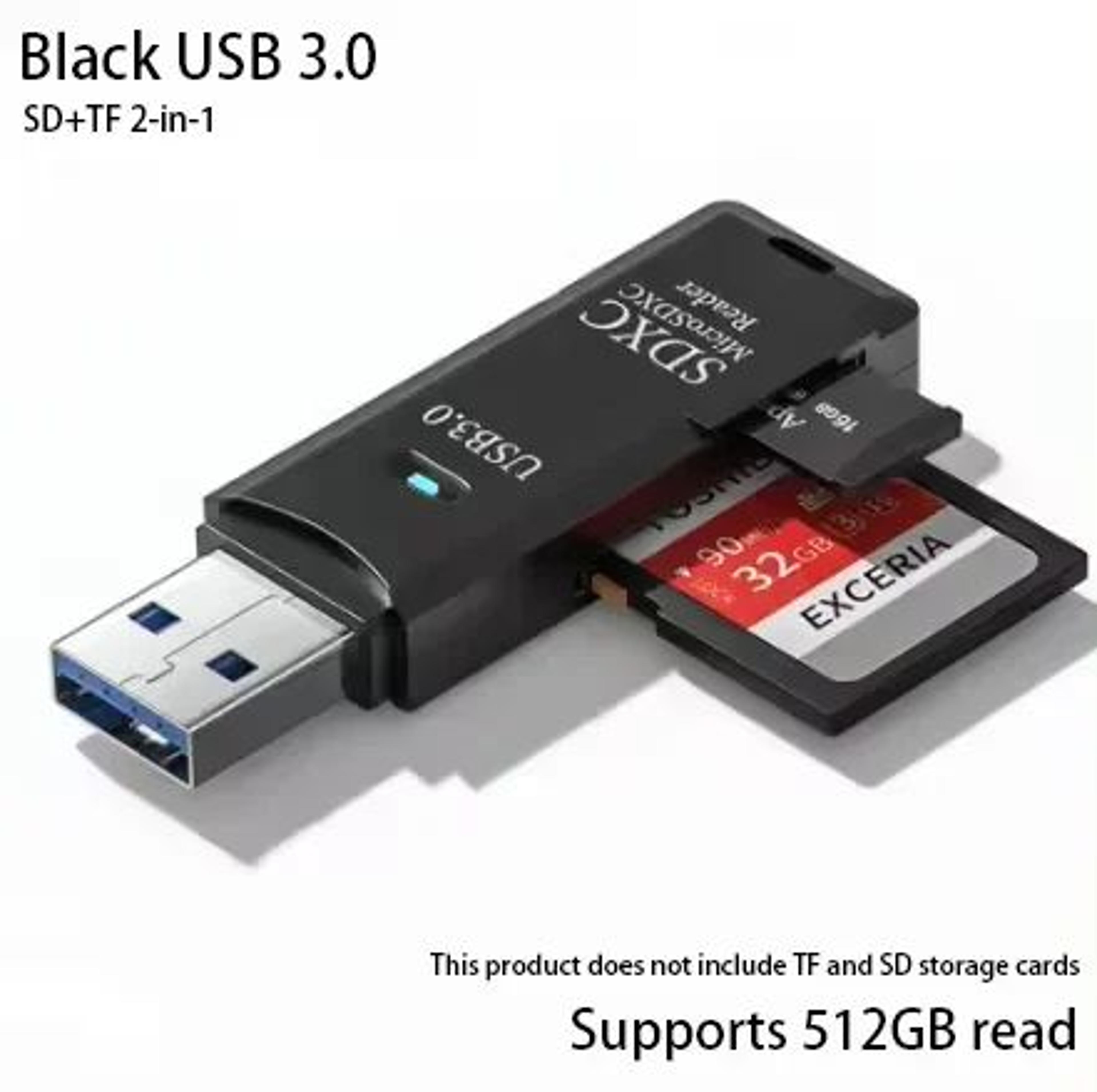UltraSpeed 2in1 USB Card Reader For SD  TF Cards 8