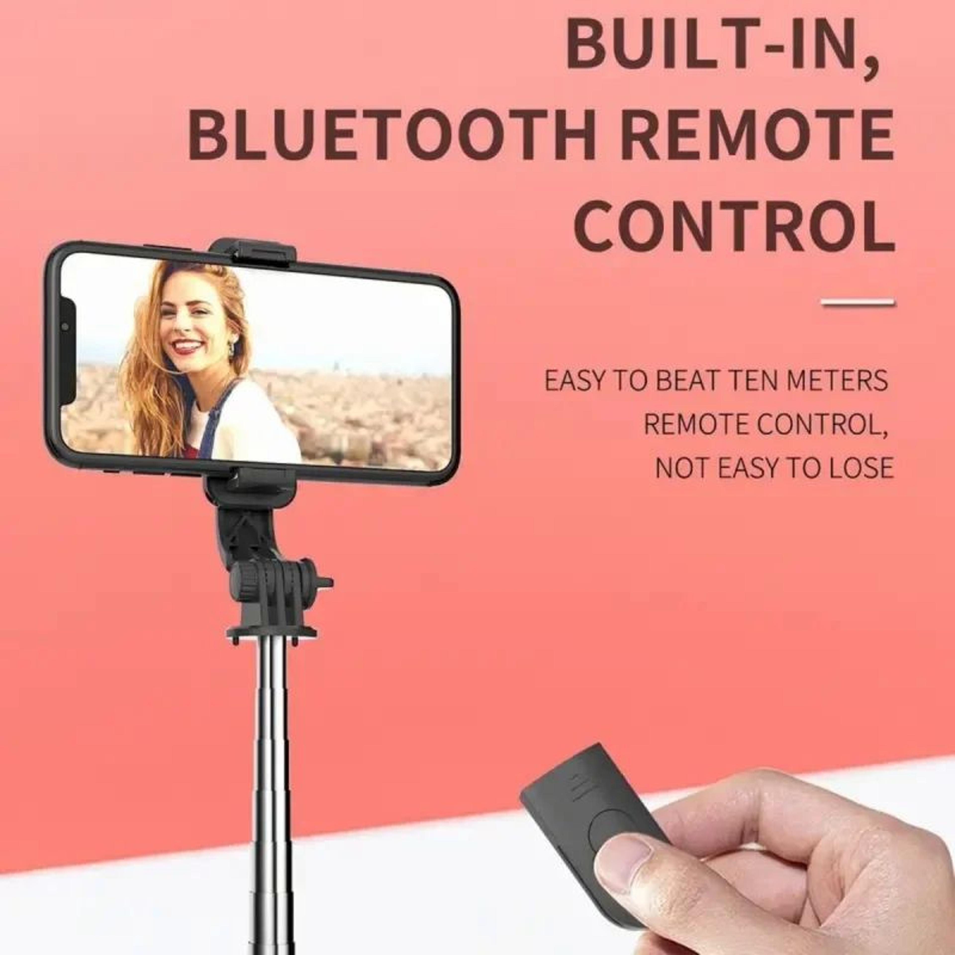 Bluetooth Selfie Stick Tripod With Fill Light  Remote  Foldable Phone Stand For Vlogging And Live S 3