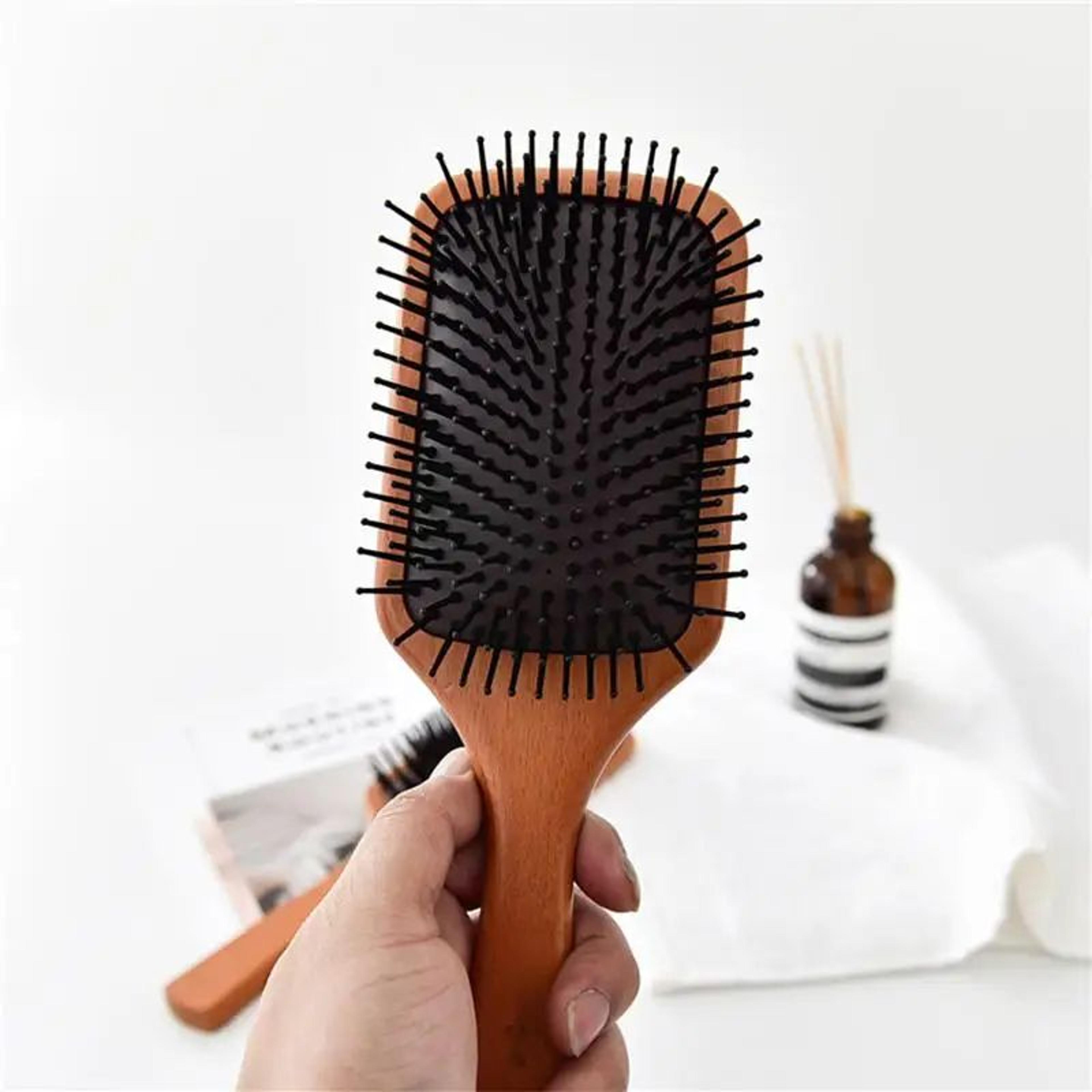 Wooden Air Cushion Scalp Massage Comb For Curly Hair  Hair Loss Care 3
