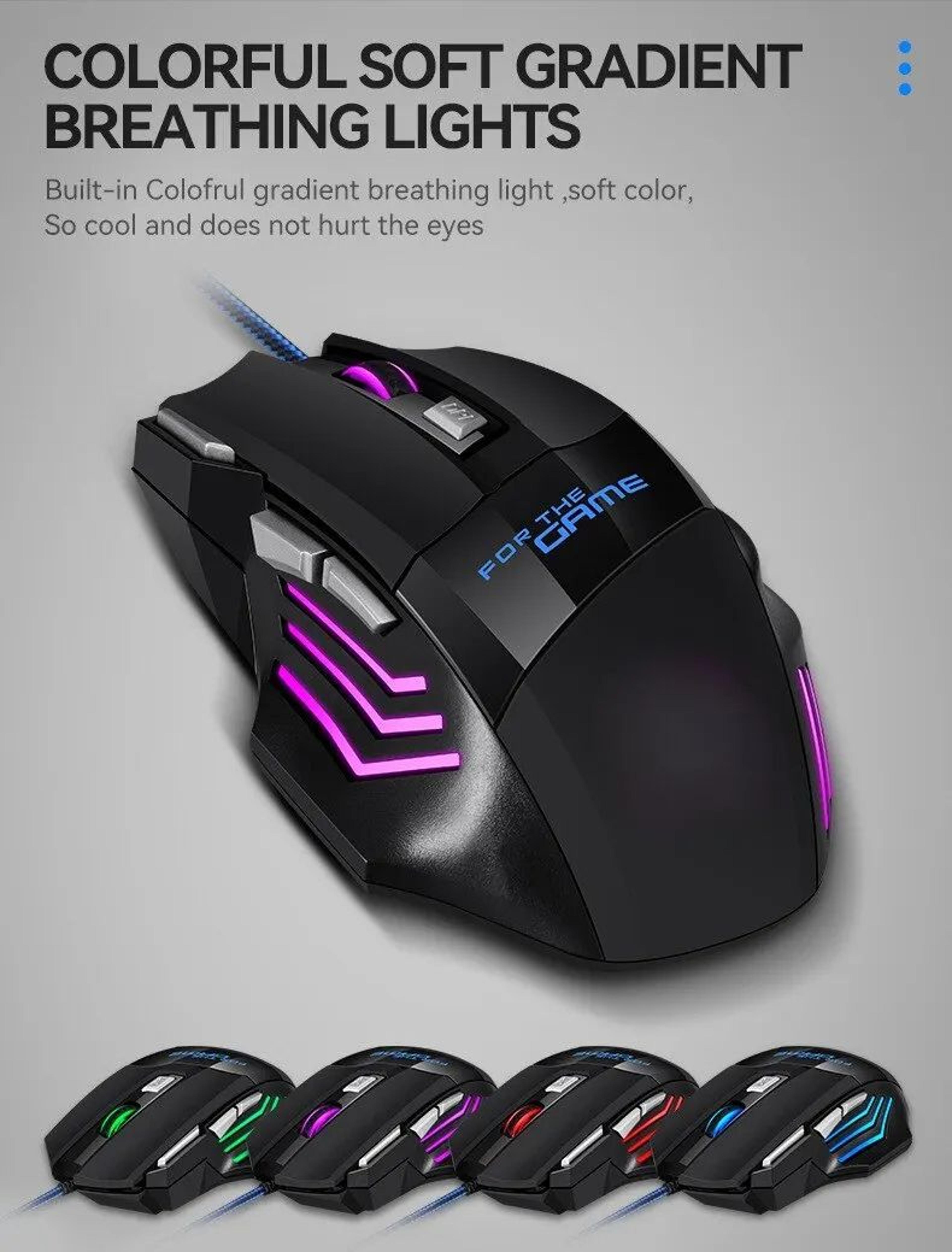 HyperSpeed RGB Ergonomic Wired Gaming Mouse  7Button Precision For PC  Laptop Gamers 1