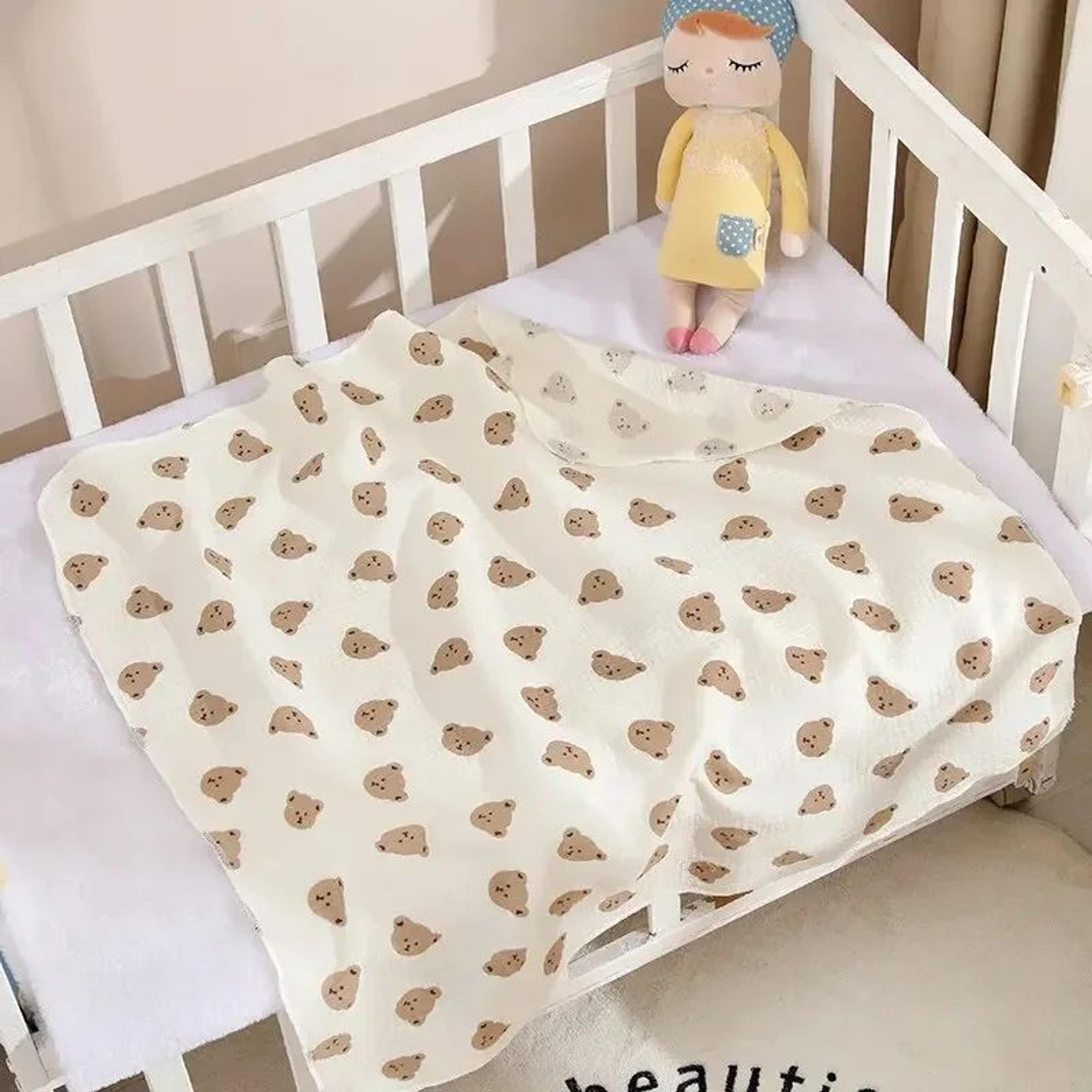 Soft Cotton Muslin Baby Swaddle Blanket 315x315 Inches  Breathable Newborn Receiving  Bath Towel 6