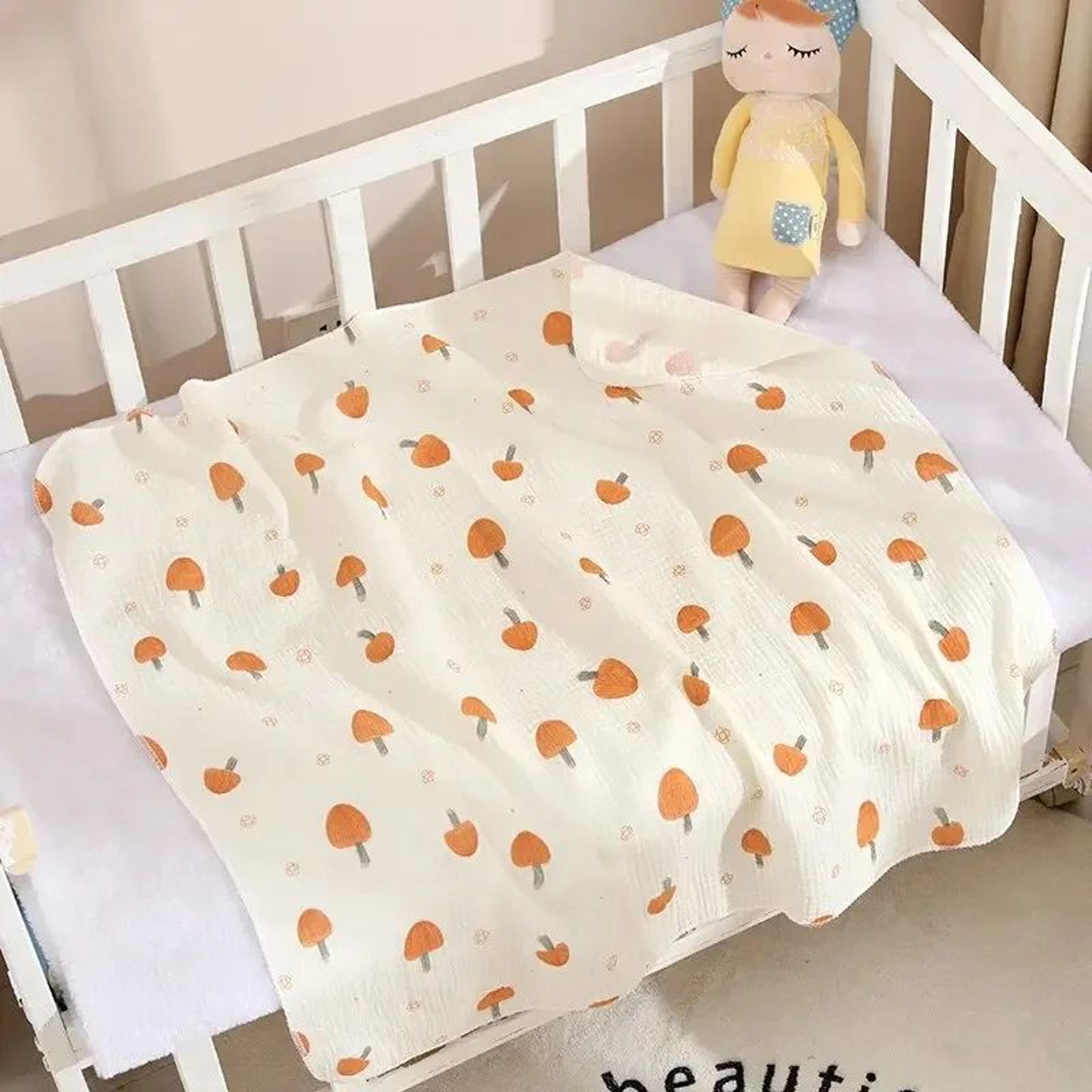 Soft Cotton Muslin Baby Swaddle Blanket 315x315 Inches  Breathable Newborn Receiving  Bath Towel 7