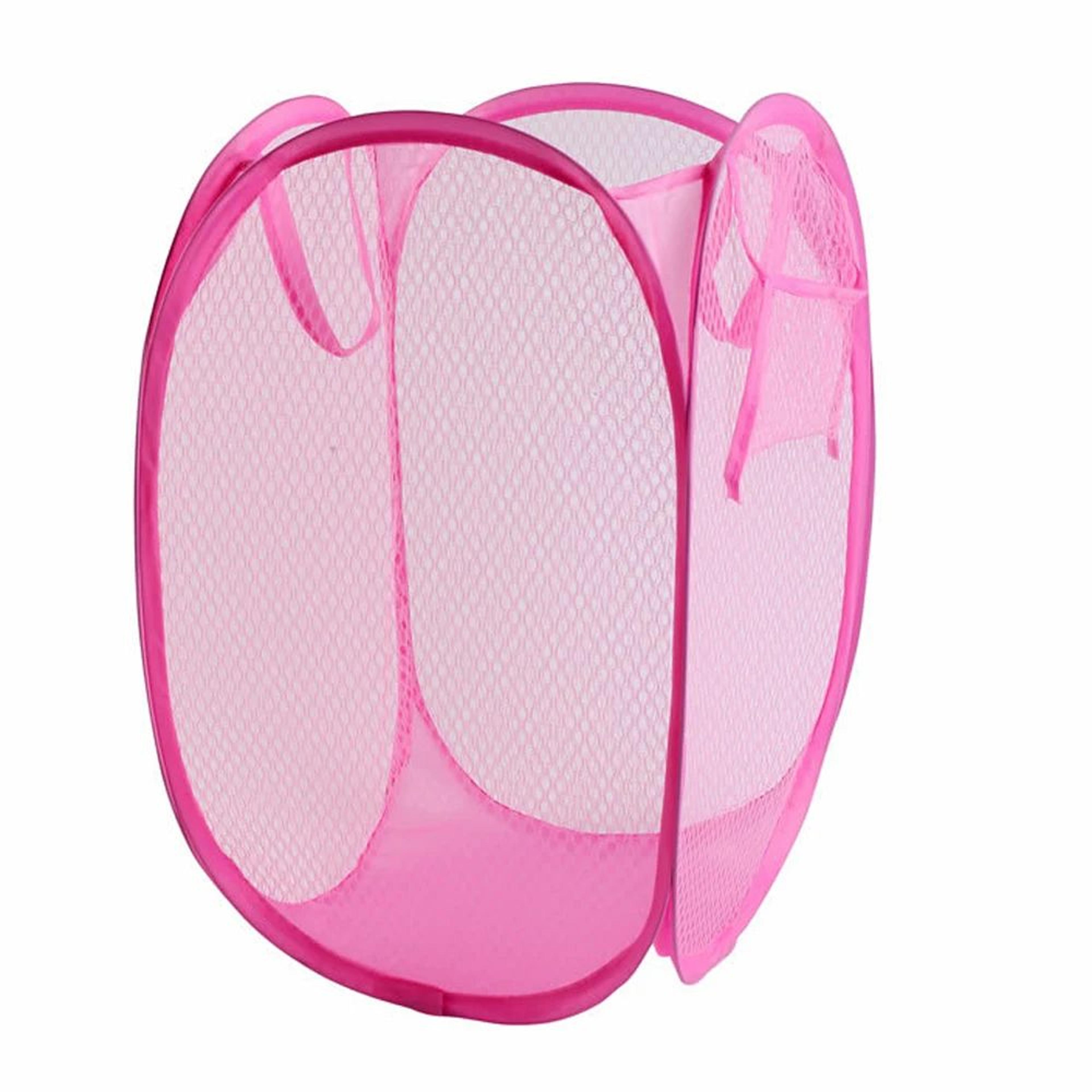 Large Capacity Foldable Laundry Hamper  Breathable Mesh Dirty Clothes Basket For Home  Travel 7