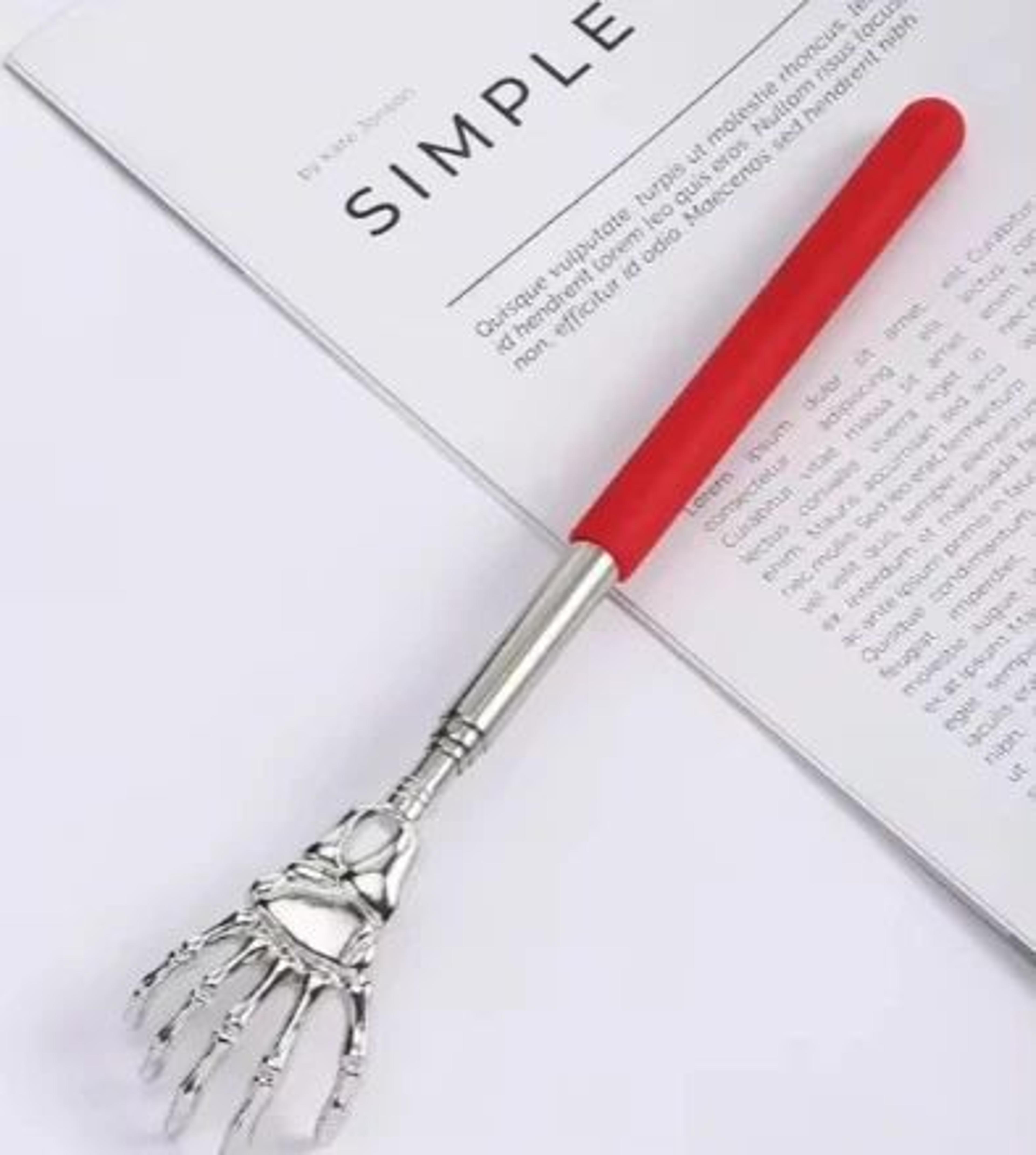 Telescopic Stainless Steel Back Scratcher  Itch Relief Massager 6