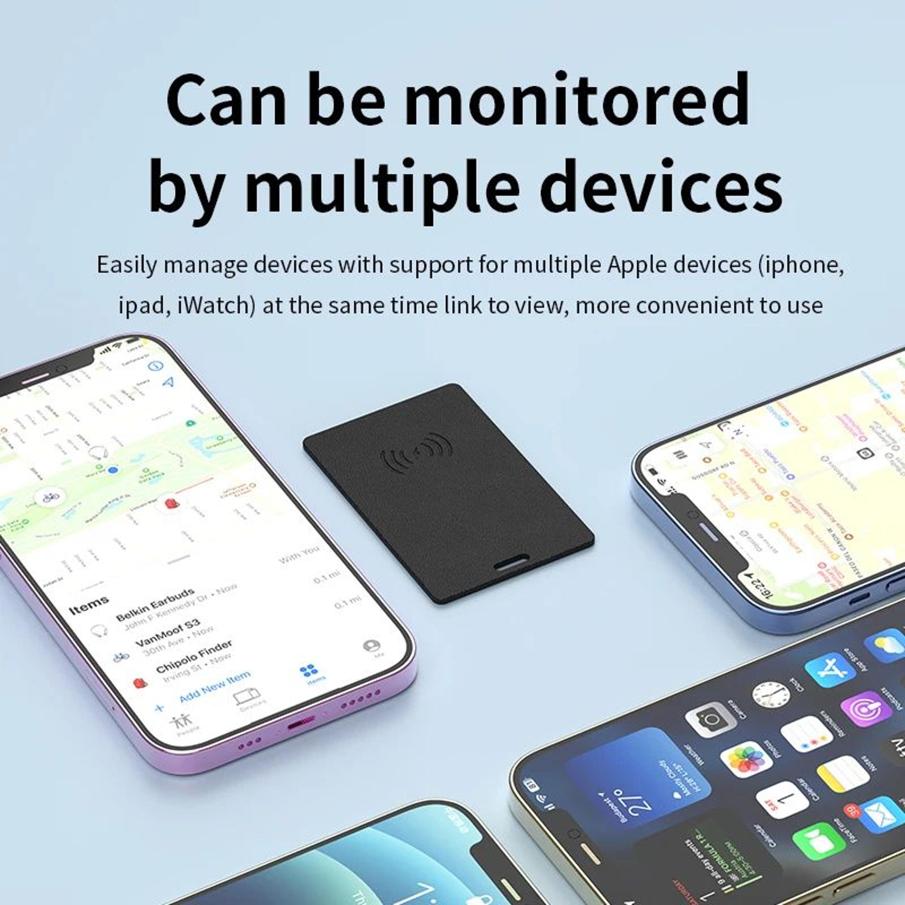 UltraSlim GPS Wallet Tracker Card  Slim Wallet GPS Tracker With Wireless Charging  Find My App Trac 4