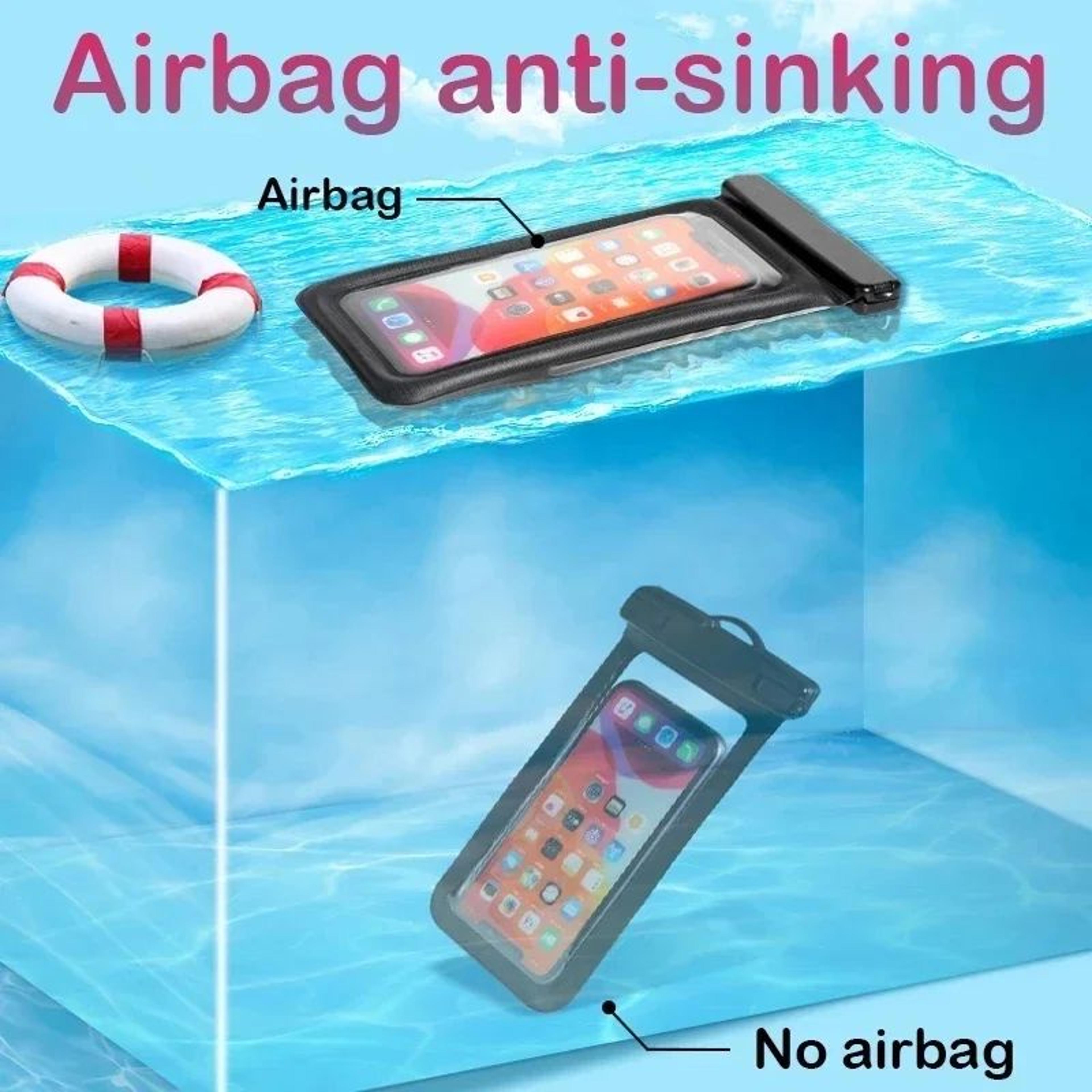 Universal IP68 Waterproof Floating Phone Pouch For Swimming Beach  Travel 3