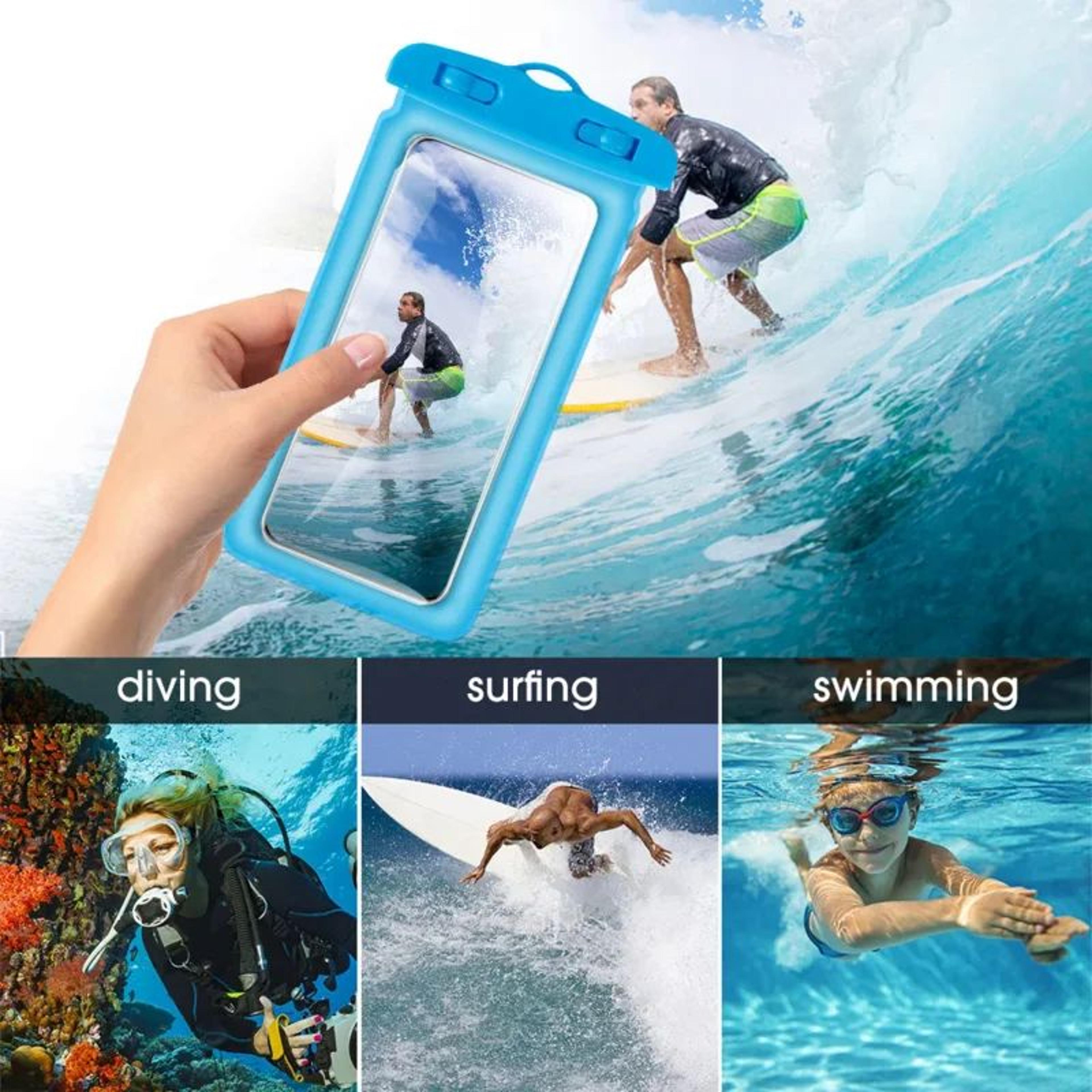 Universal IP68 Waterproof Floating Phone Pouch For Swimming Beach  Travel 4