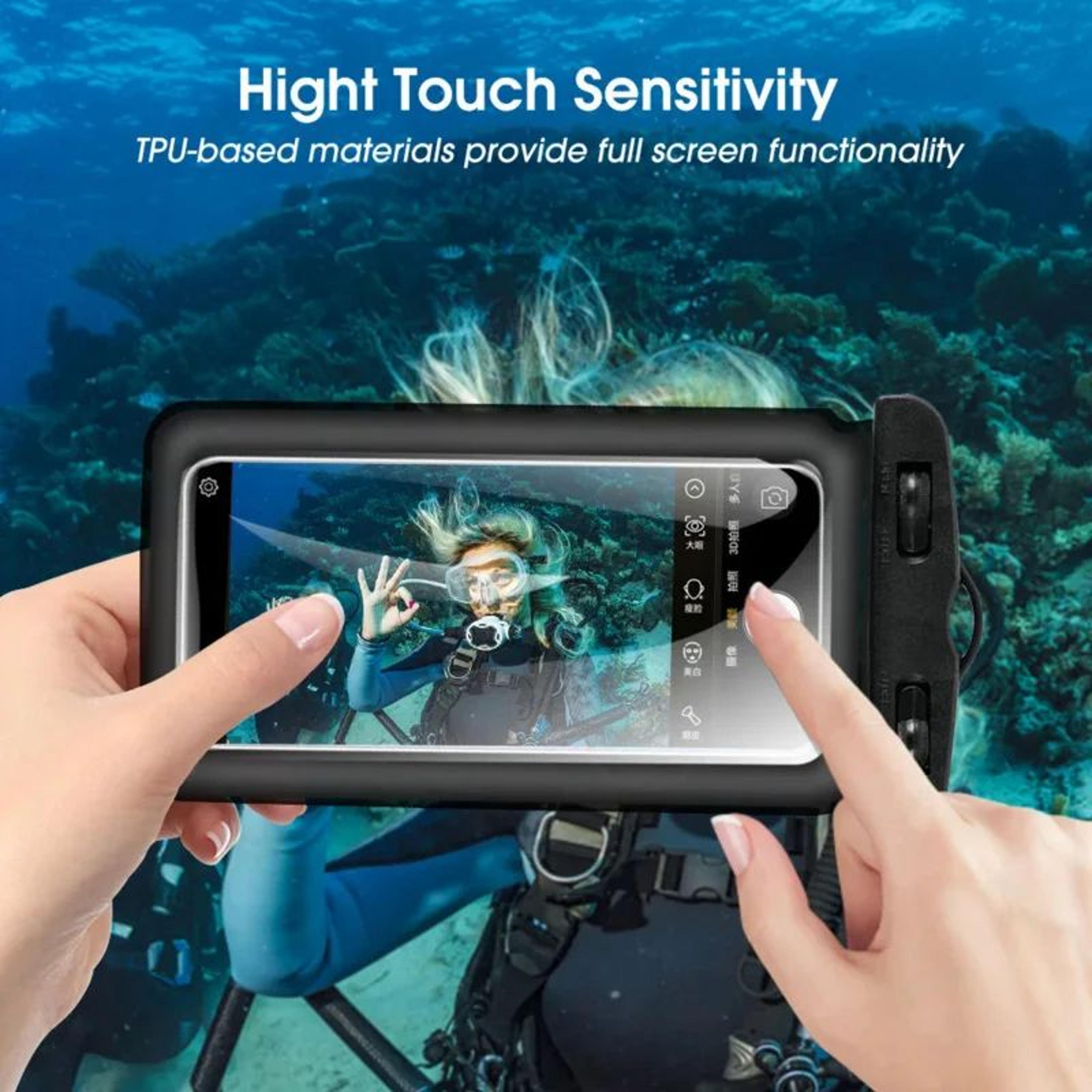 Universal IP68 Waterproof Floating Phone Pouch For Swimming Beach  Travel 5