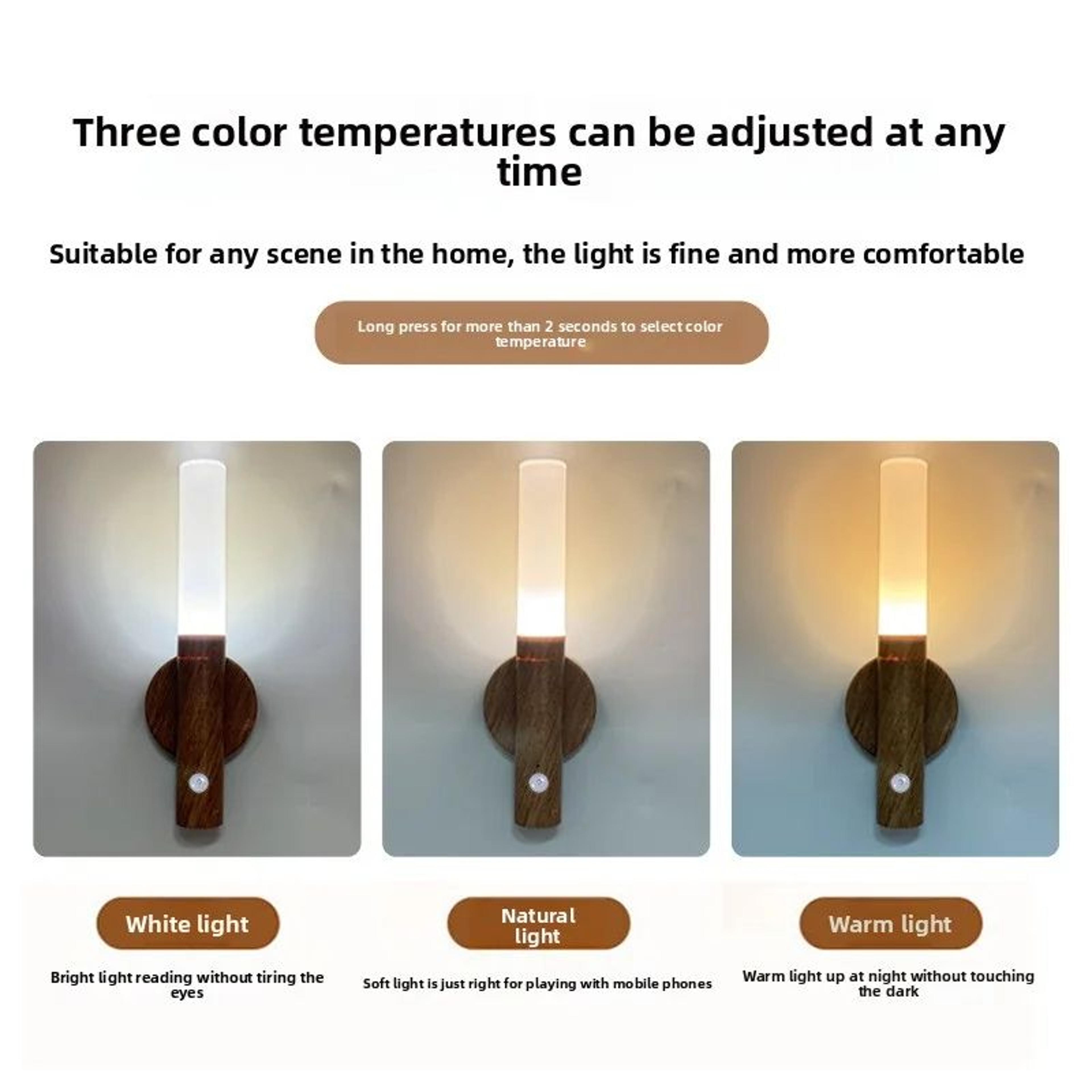 WarmGlow Motion Sensor Night Light  USB Rechargeable LED For Bedside  Closet 2