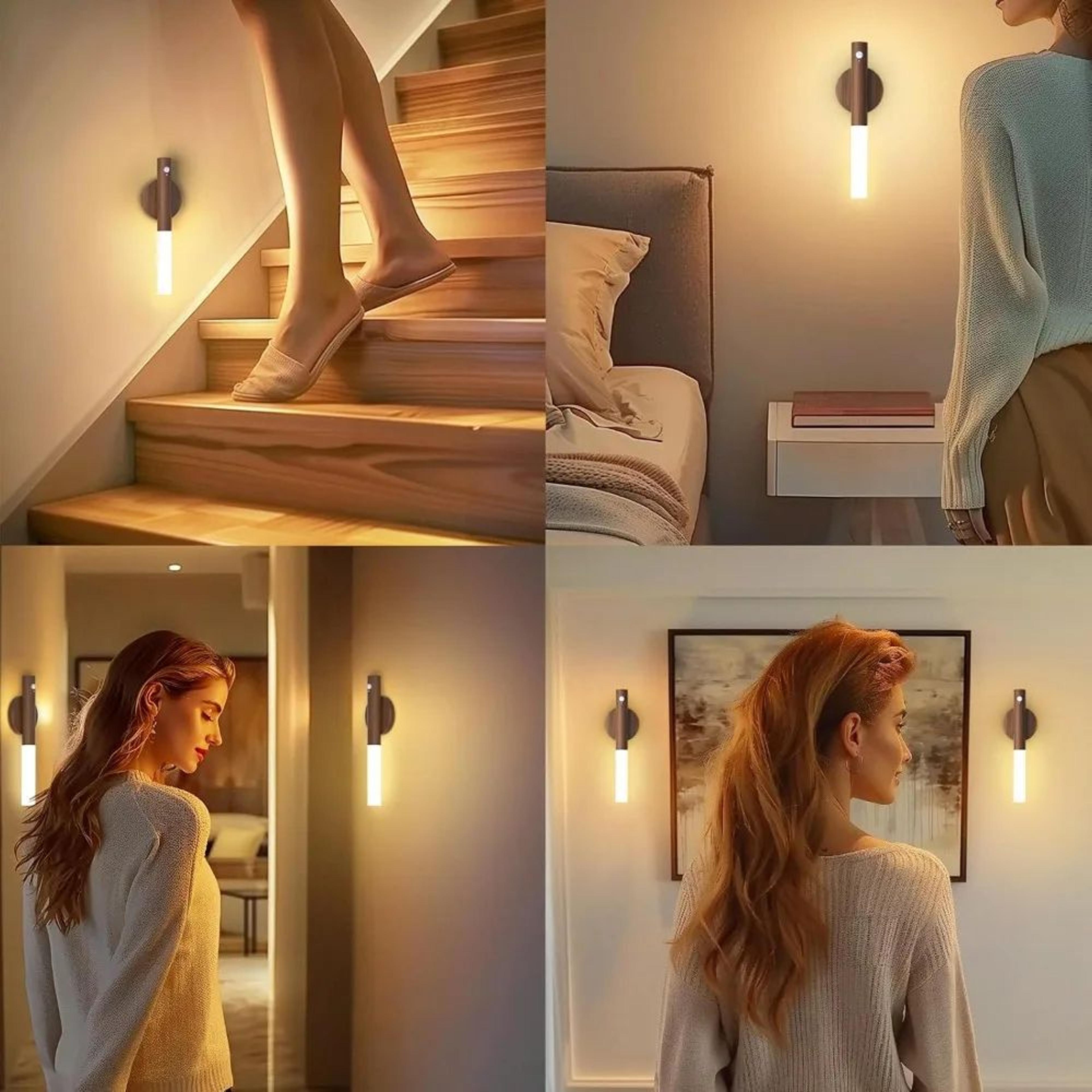 WarmGlow Motion Sensor Night Light  USB Rechargeable LED For Bedside  Closet 4
