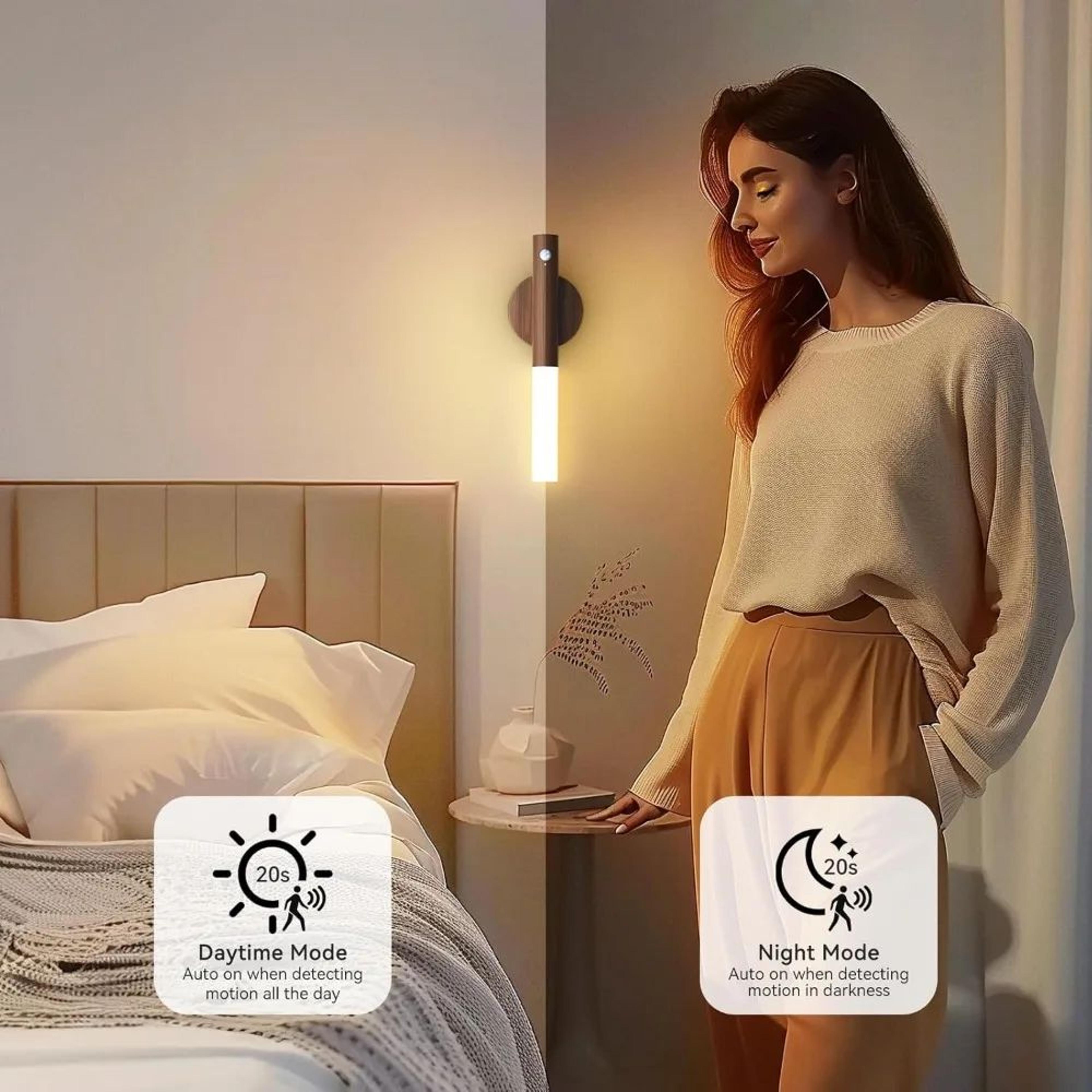 WarmGlow Motion Sensor Night Light  USB Rechargeable LED For Bedside  Closet 5