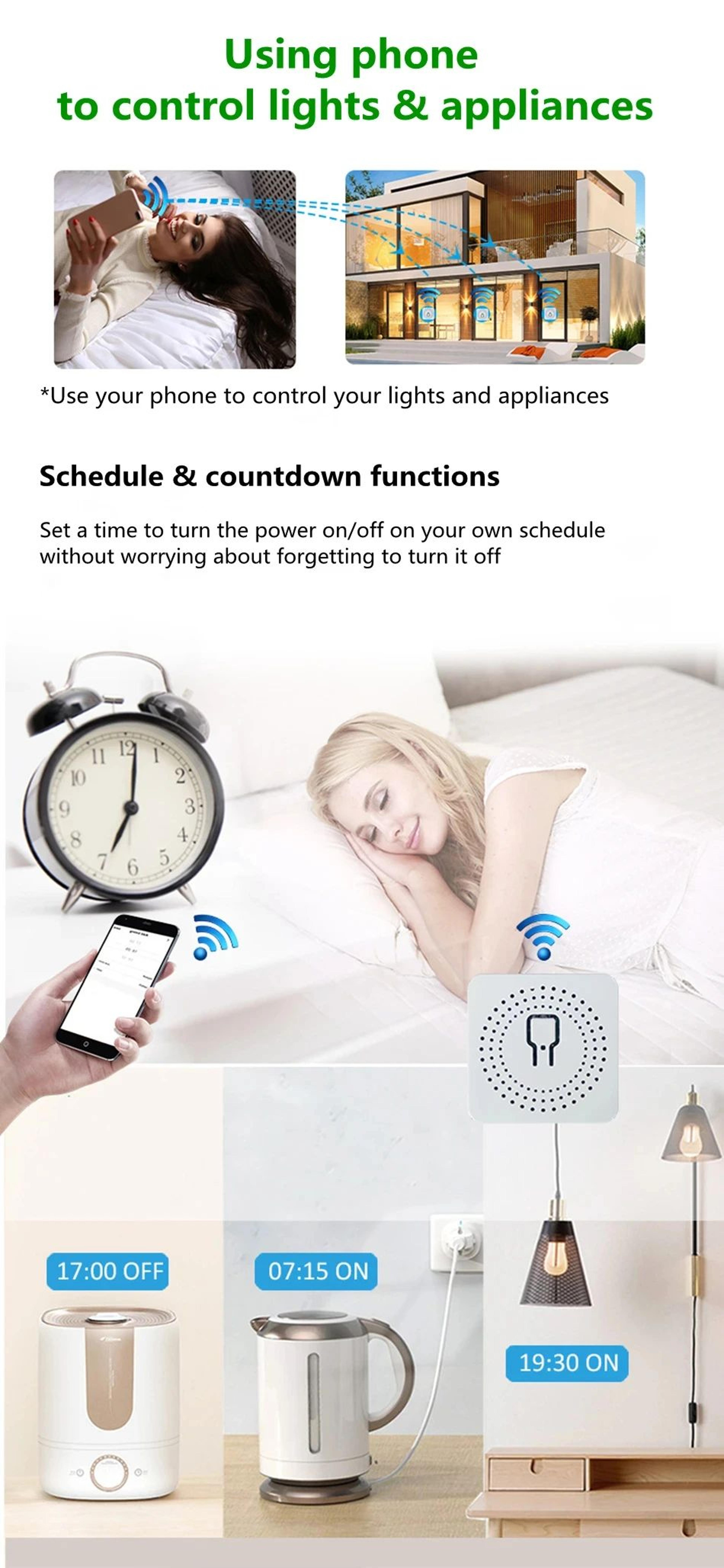 Tuya Mini 16A Smart WiFi Switch For Smart Life App With Alexa  Google Home Control 7