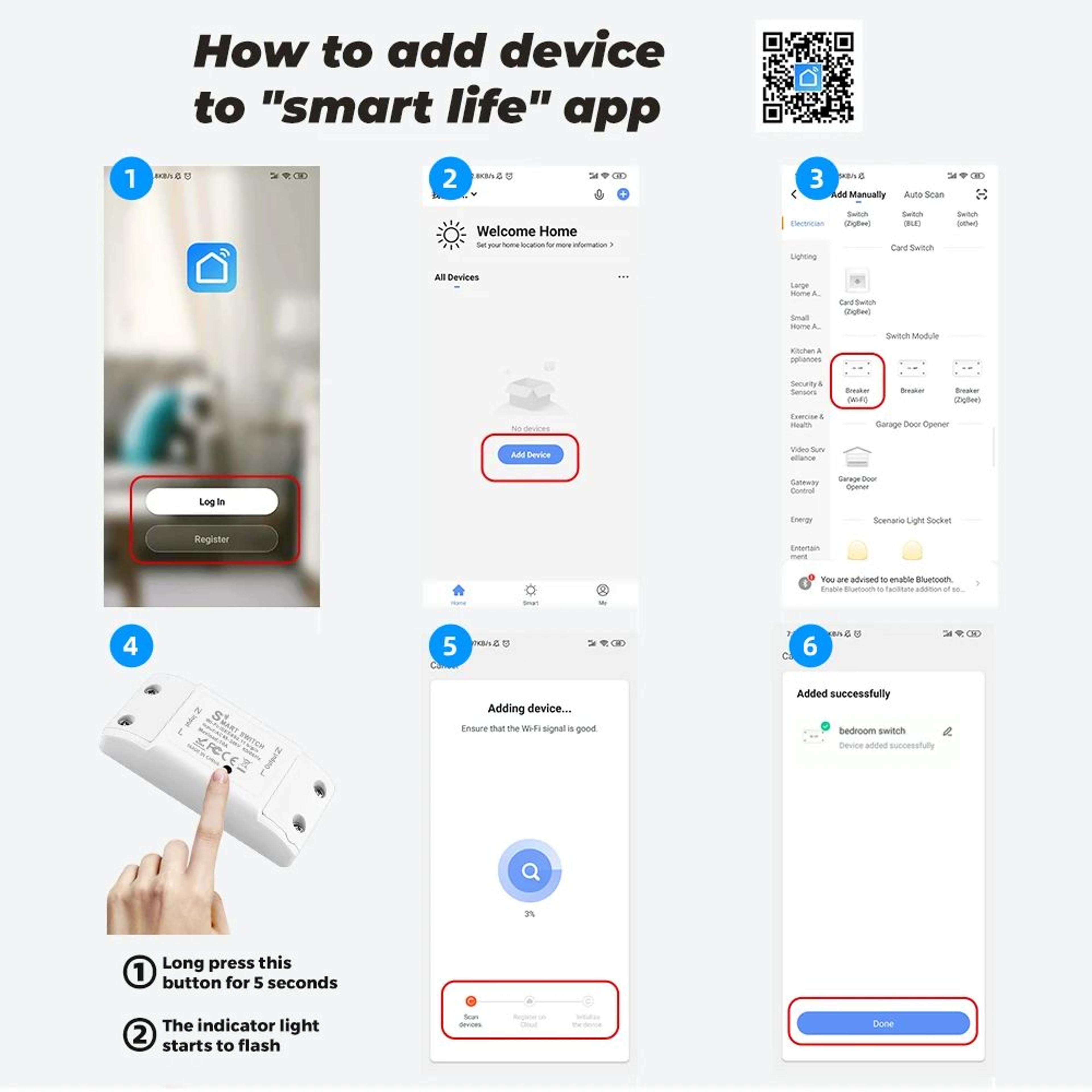 WiFi Smart Switch DIY Remote Controller For Alexa  Google Home Automation 6