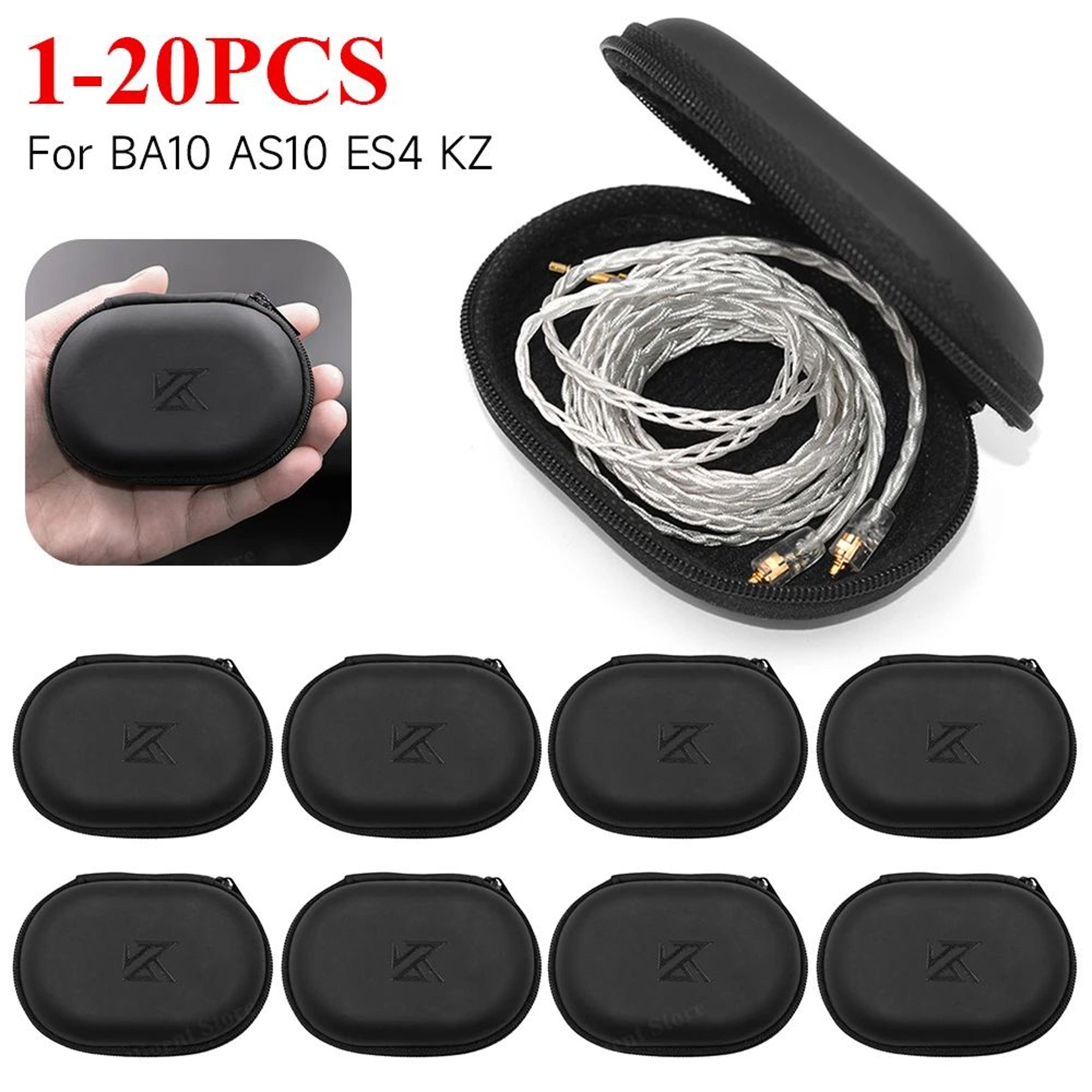 PU Zipper Earphone Storage Case  Portable Headphone Organizer For KZ Earphones 0