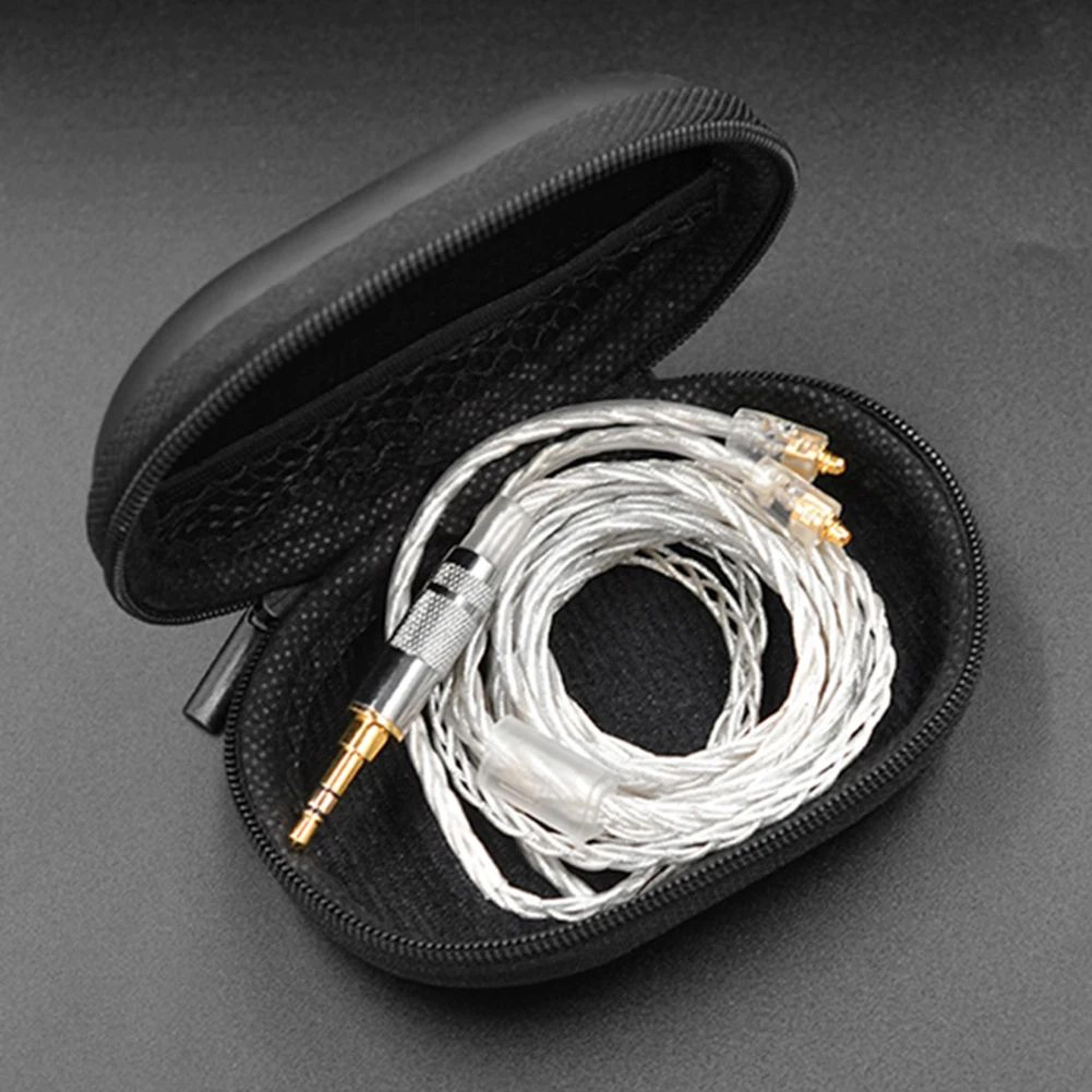 PU Zipper Earphone Storage Case  Portable Headphone Organizer For KZ Earphones 2