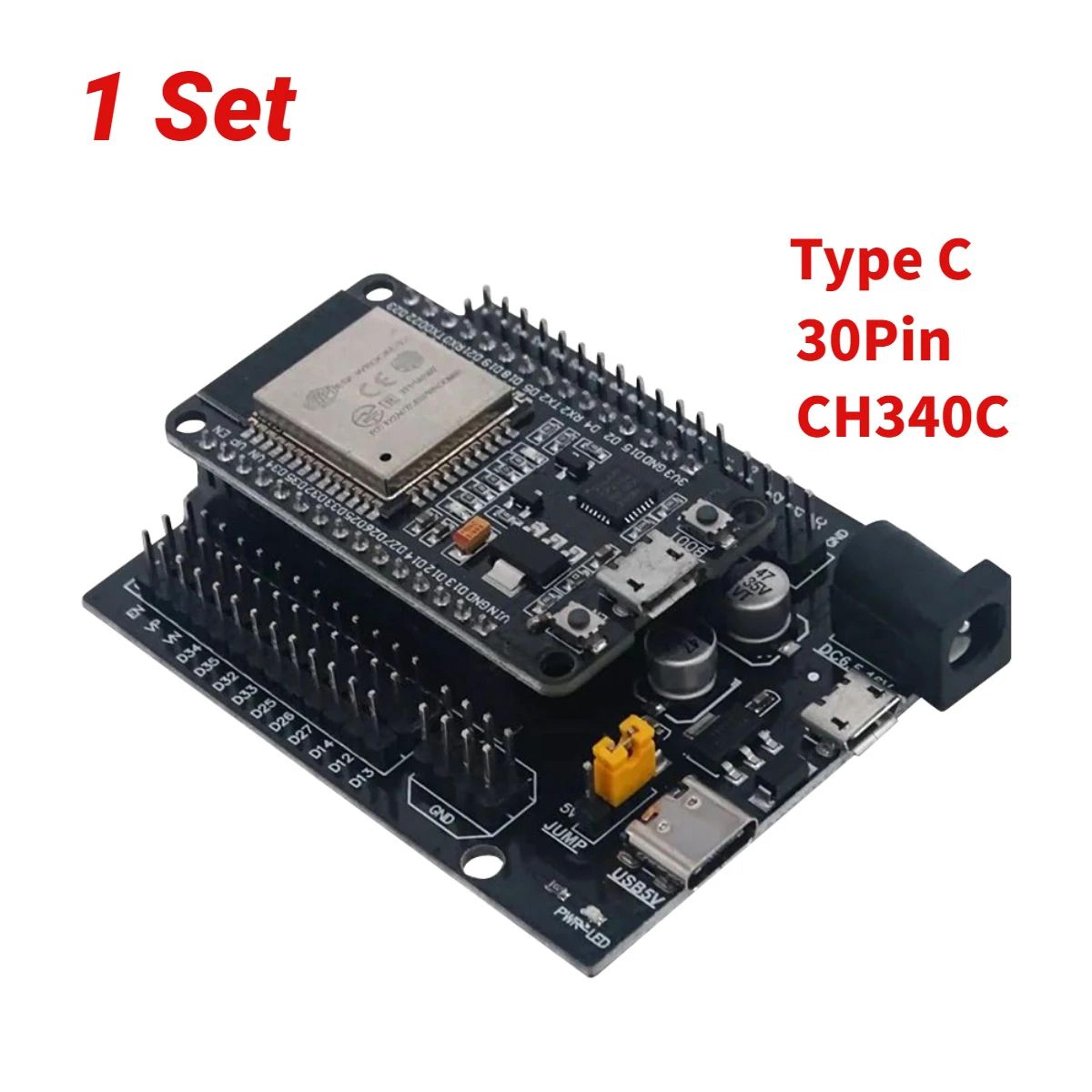 ESP32 DevKitC USBC WiFi  Bluetooth Development Board CH340C DualCore UltraLow Power 7