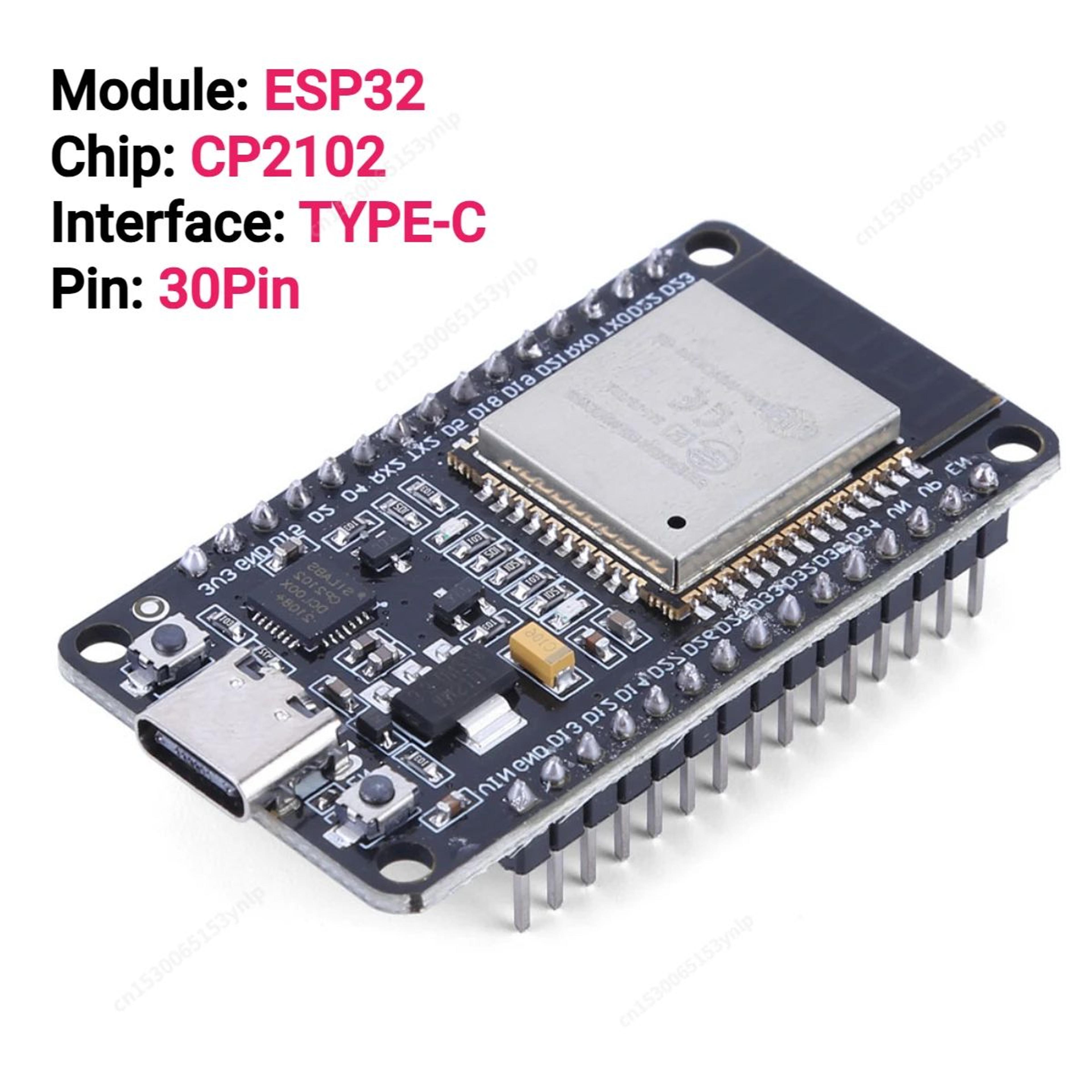 ESP32 DevKitC USBC WiFi  Bluetooth Development Board CH340C DualCore UltraLow Power 12