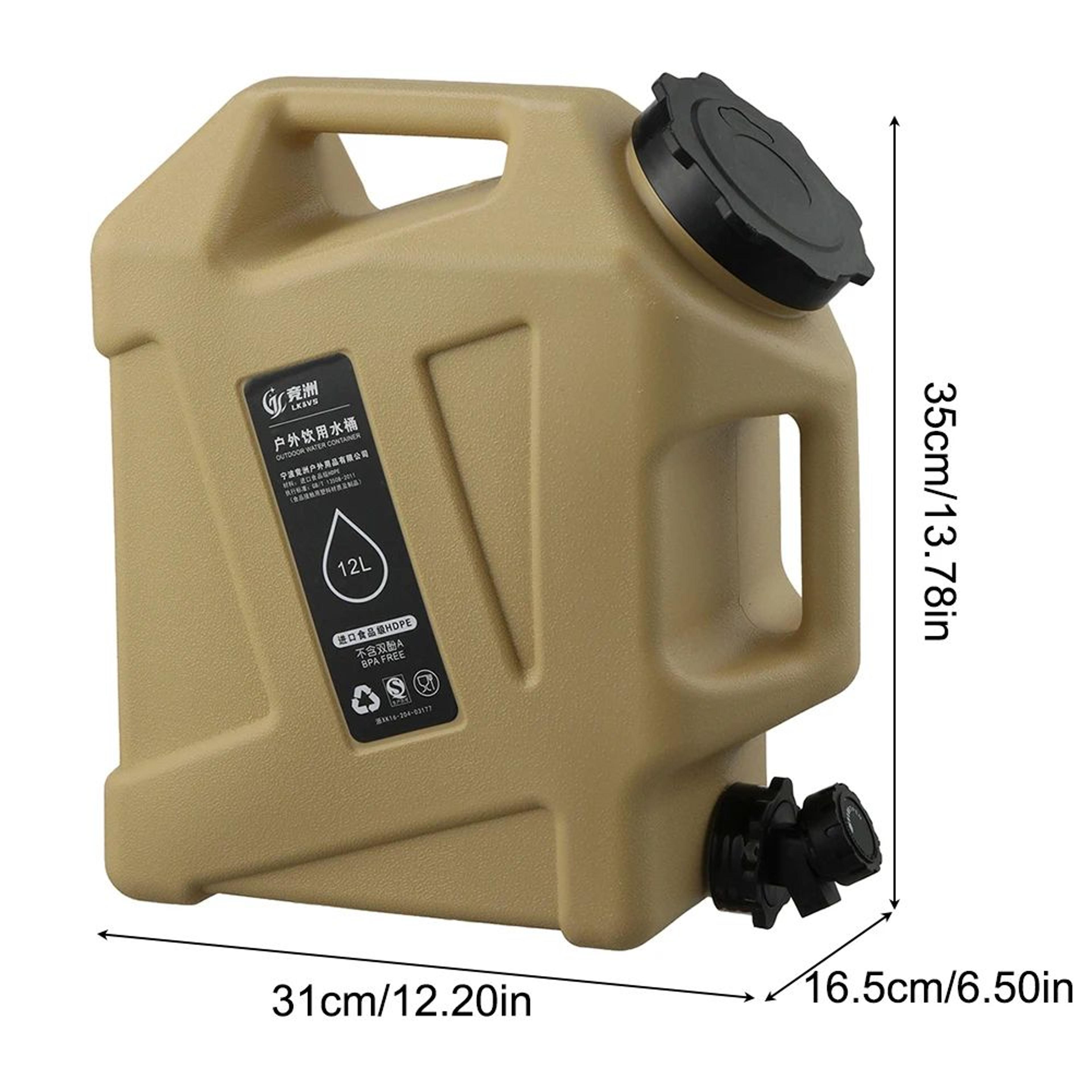 Portable Camping Water Container With Faucet  10L12L LargeCapacity Outdoor Water Storage 7