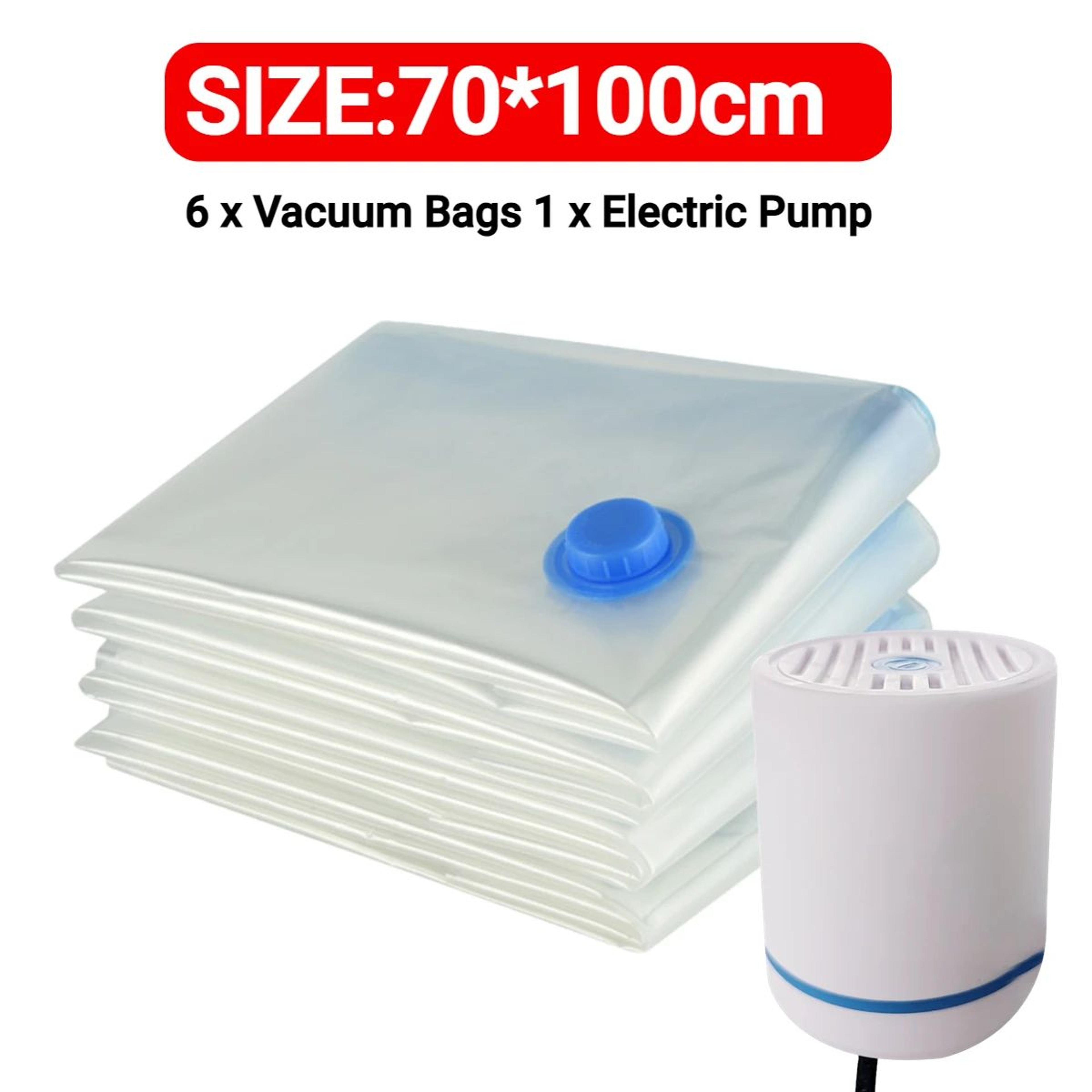 Reusable Vacuum Storage Bags With Mini Electric Sealer  SpaceSaving Clothes Organizer 7 Sizes 19
