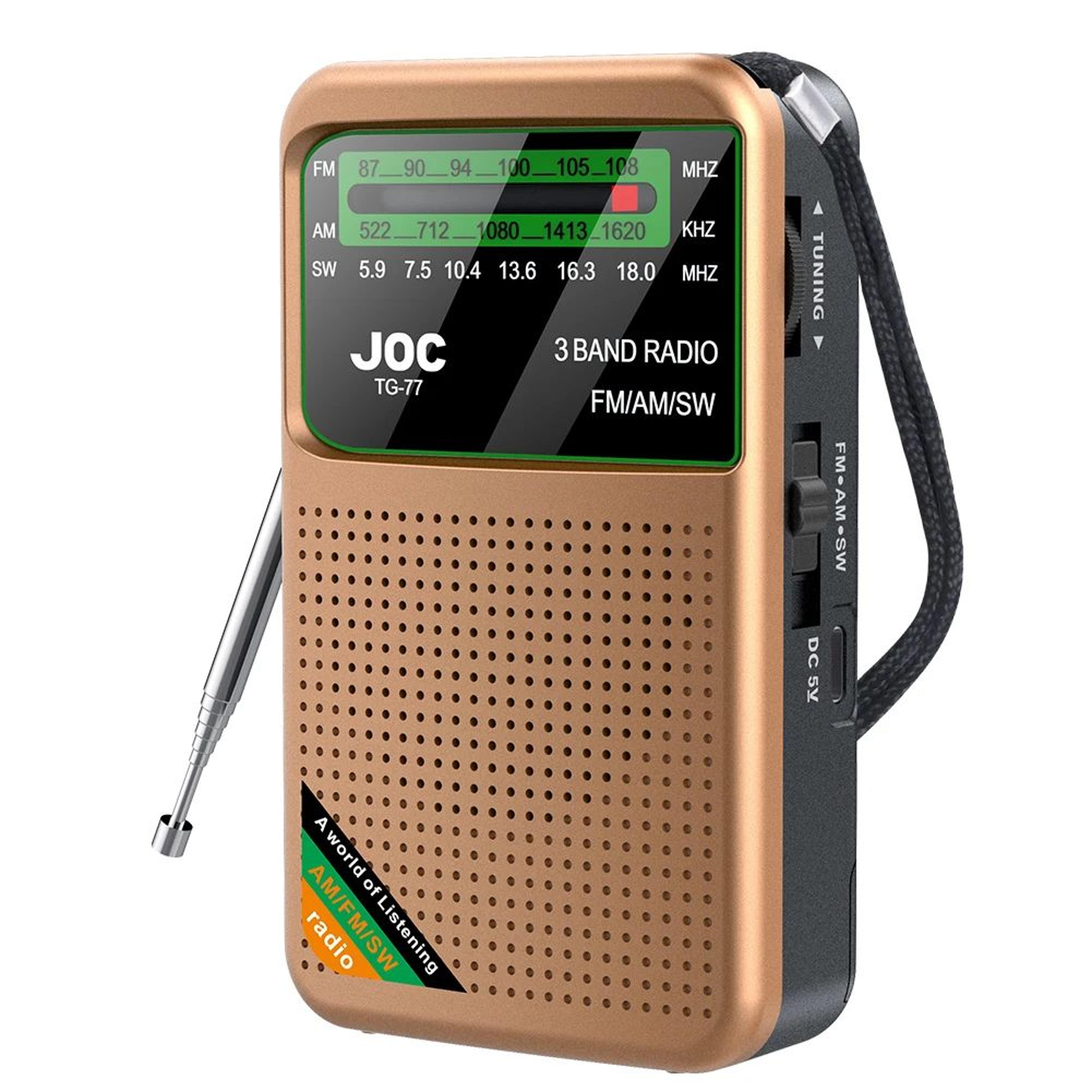 Emergency Pocket Radio FM AM SW Rechargeable Portable Radio 6