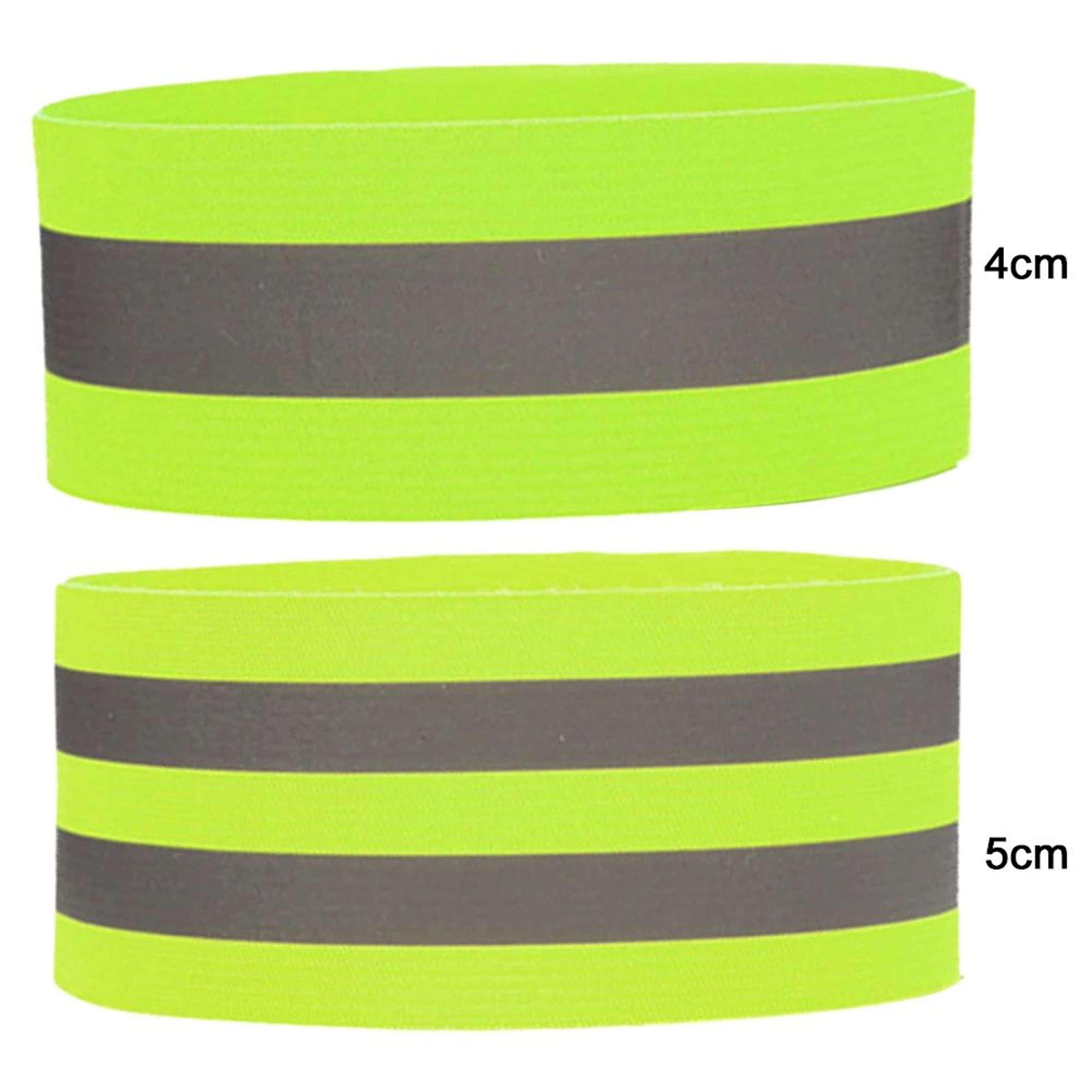 Reflective Safety Bands For Night Running Walking  Cycling  Adjustable Elastic Wrist Ankle  Arm Str 4